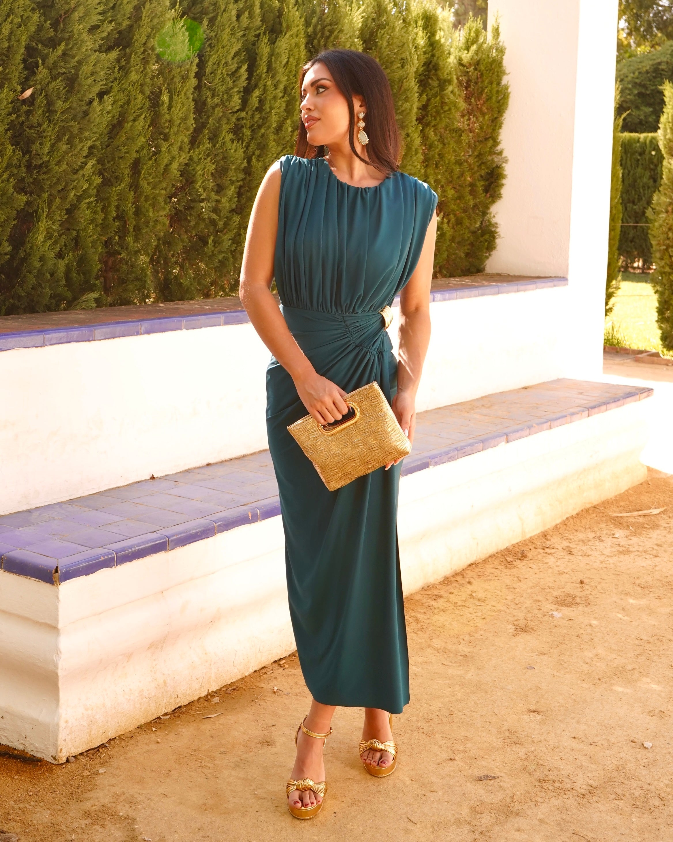 Vestido Noelia Petróleo