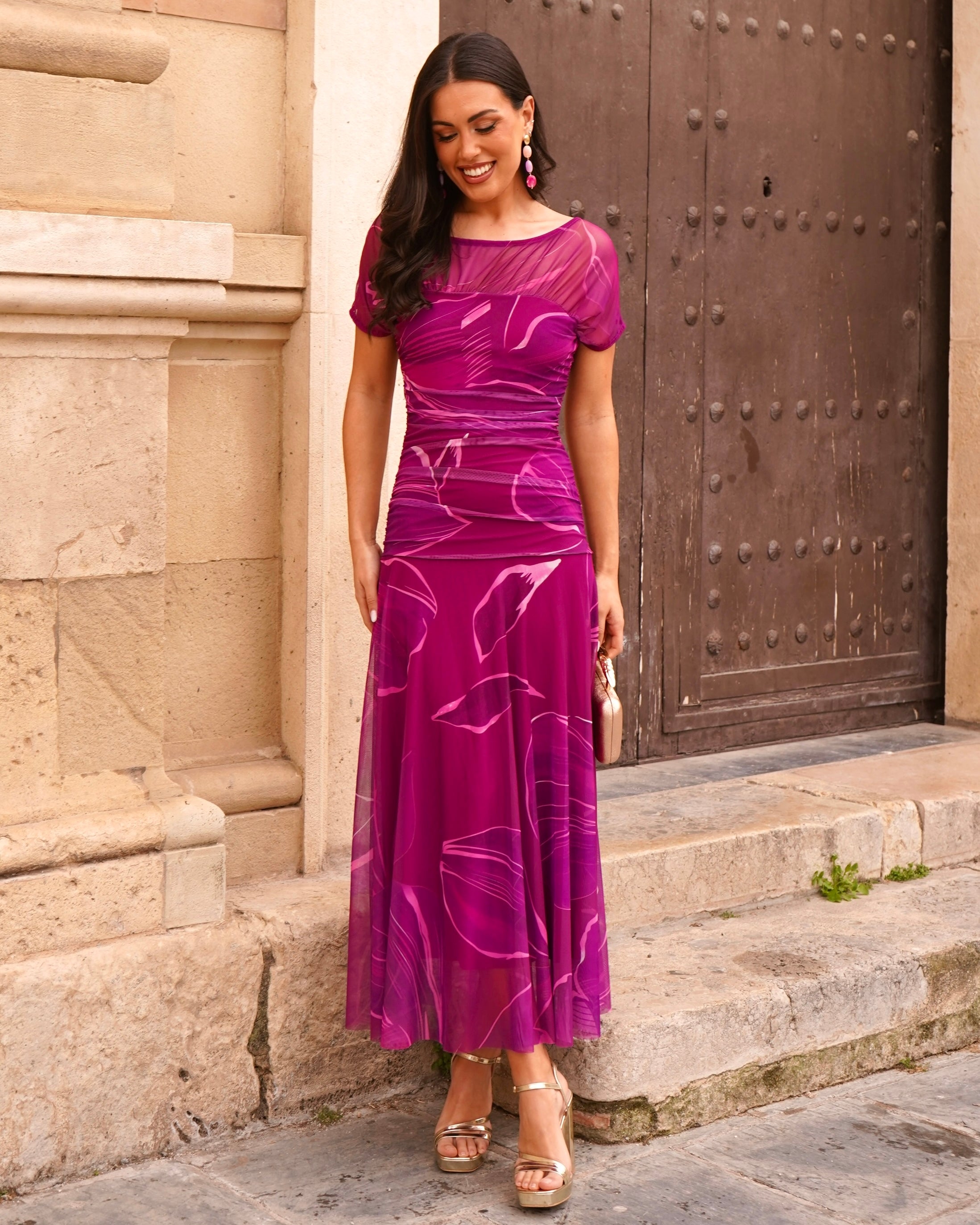 Vestido Leila Buganvilla