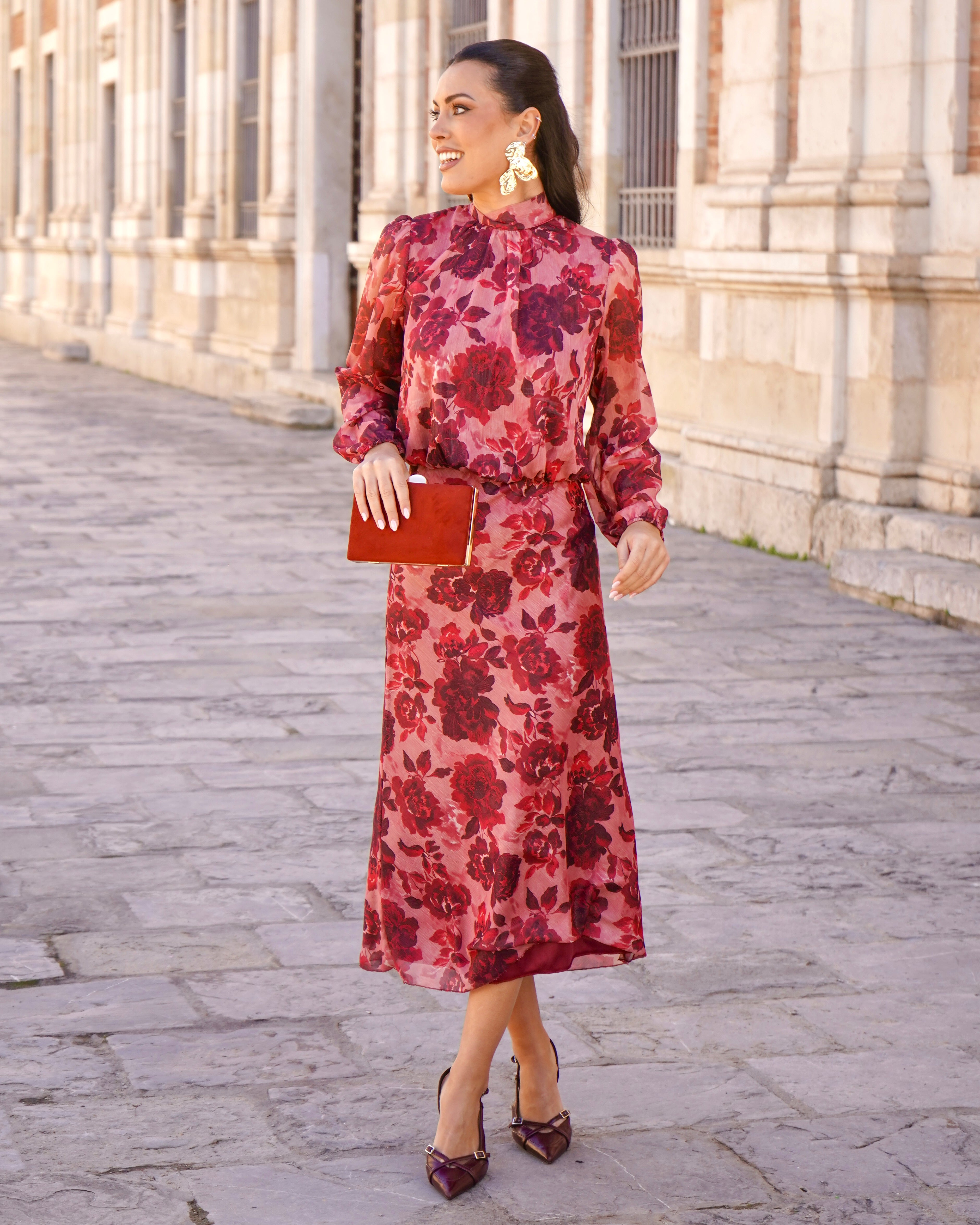 Conjunto Rosana Rojizo