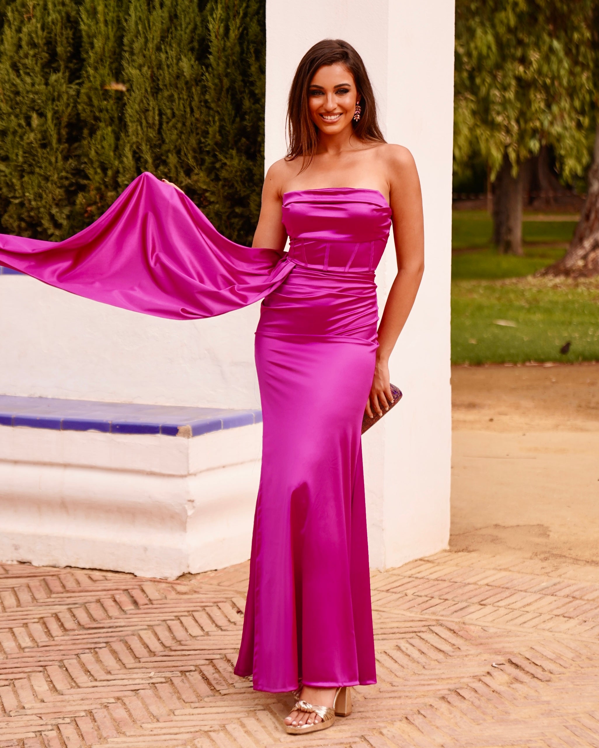 Vestido Katy Fucsia