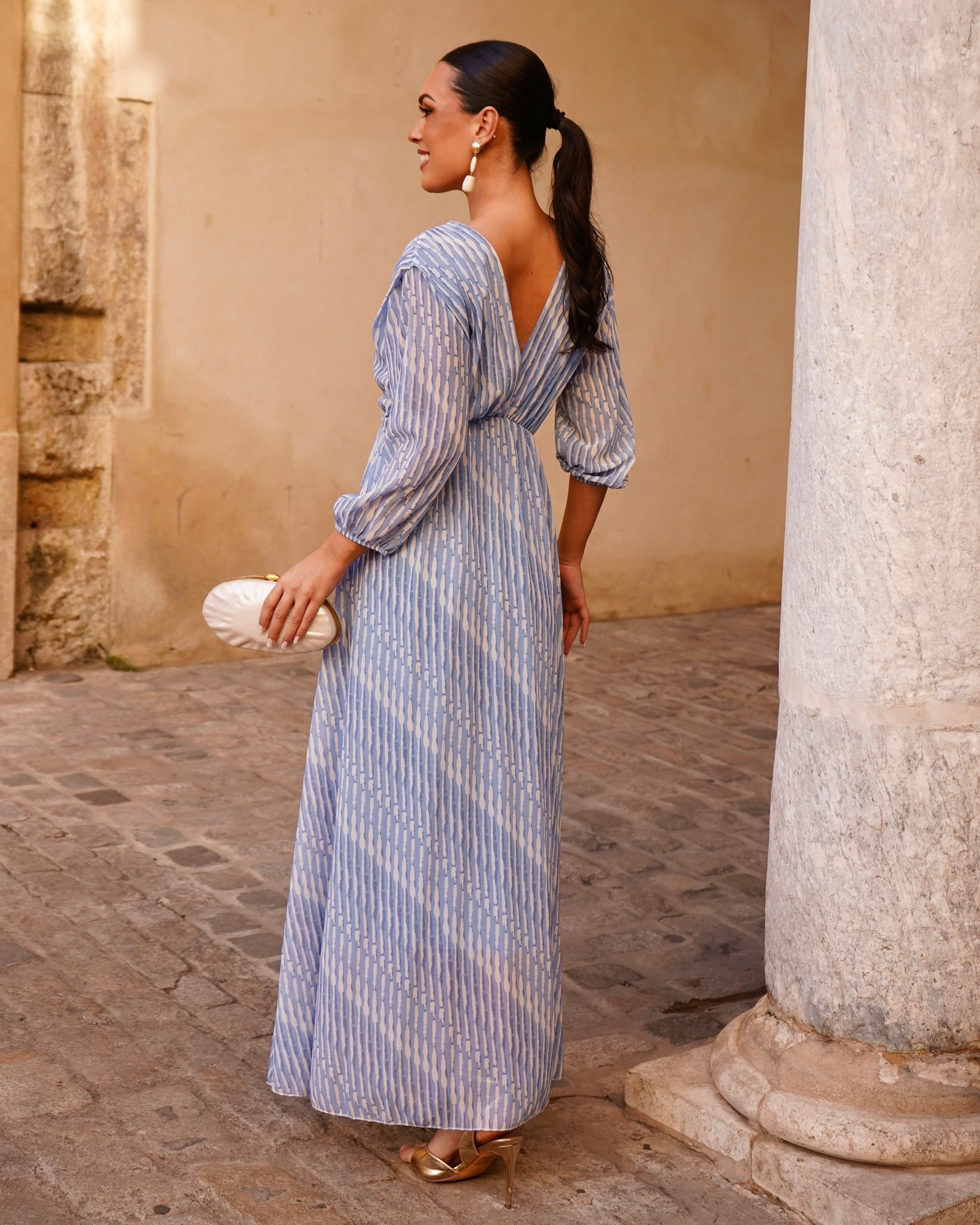 Vestido Belén Azul