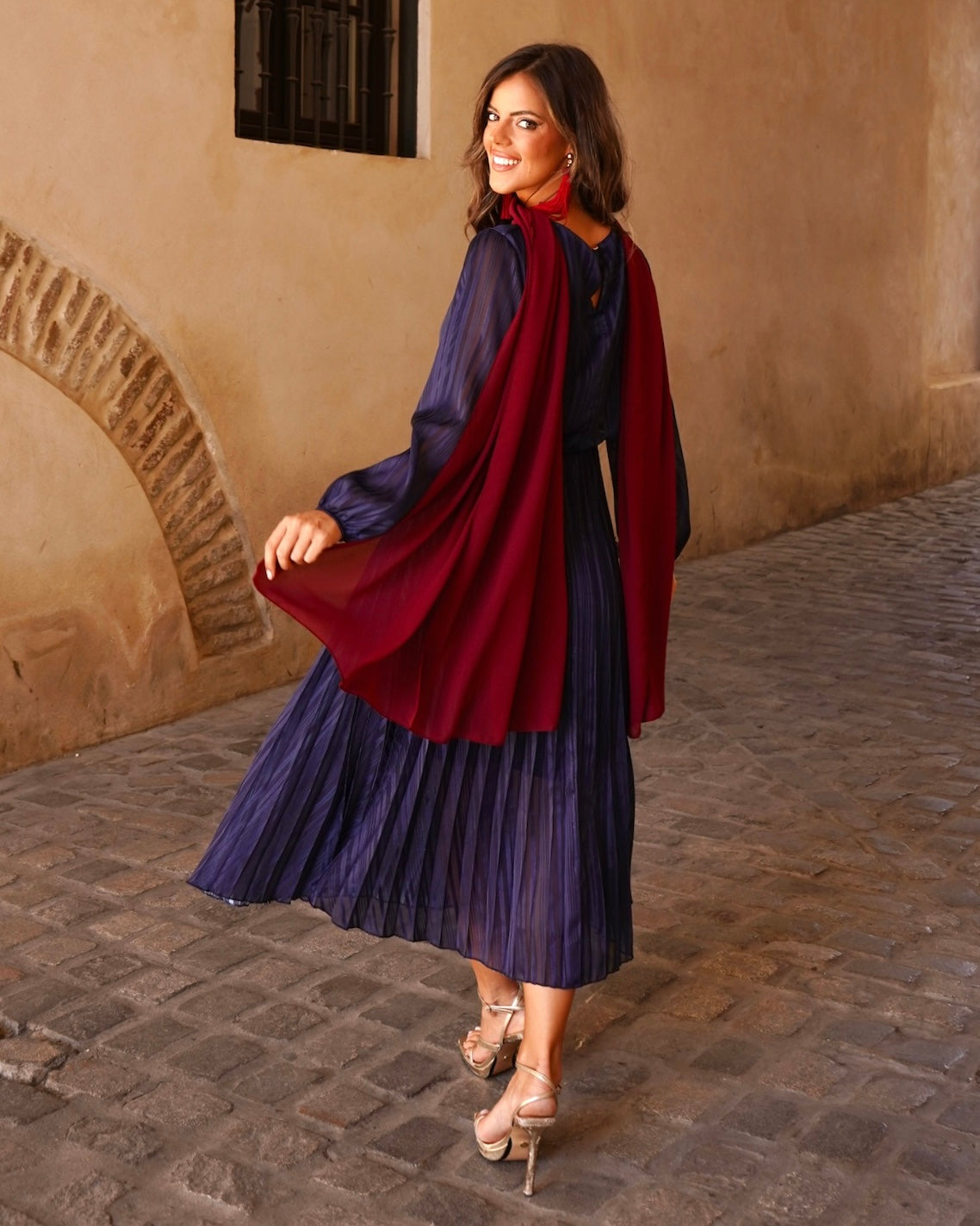 Genoveva Navy Dress