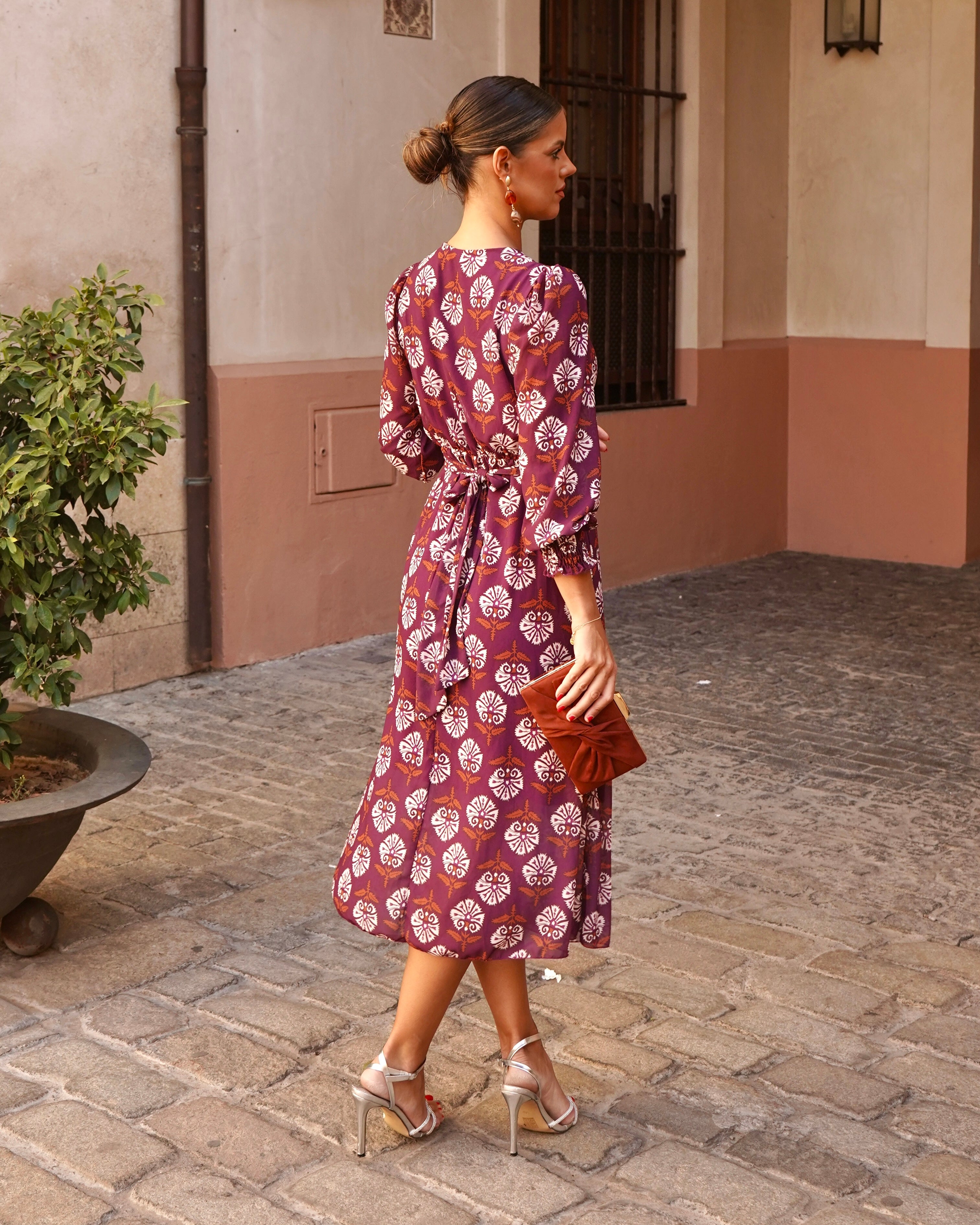 Vestido Carlota Burdeos