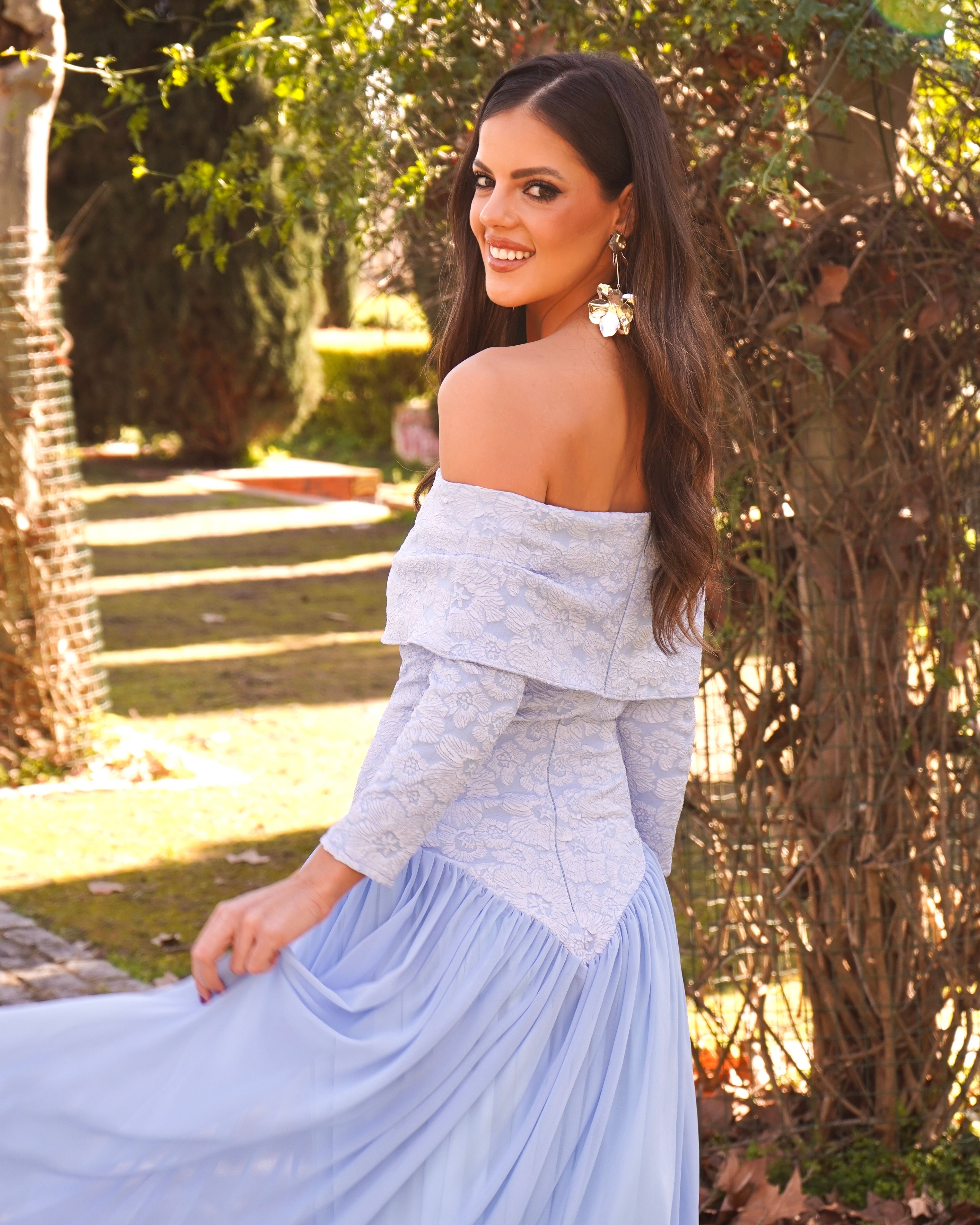 Vestido Eloise Celeste