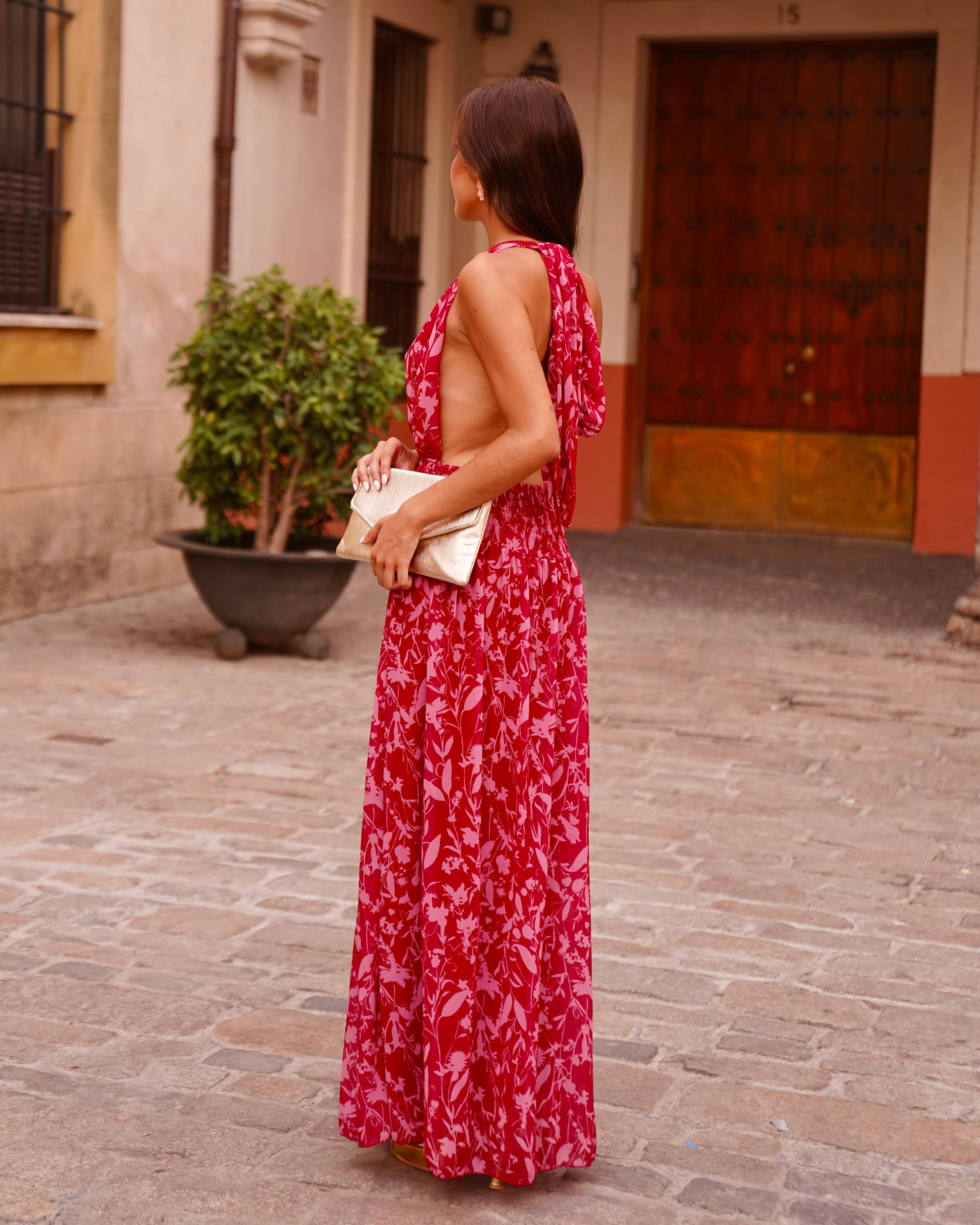 Vestido Alexia Rojizo