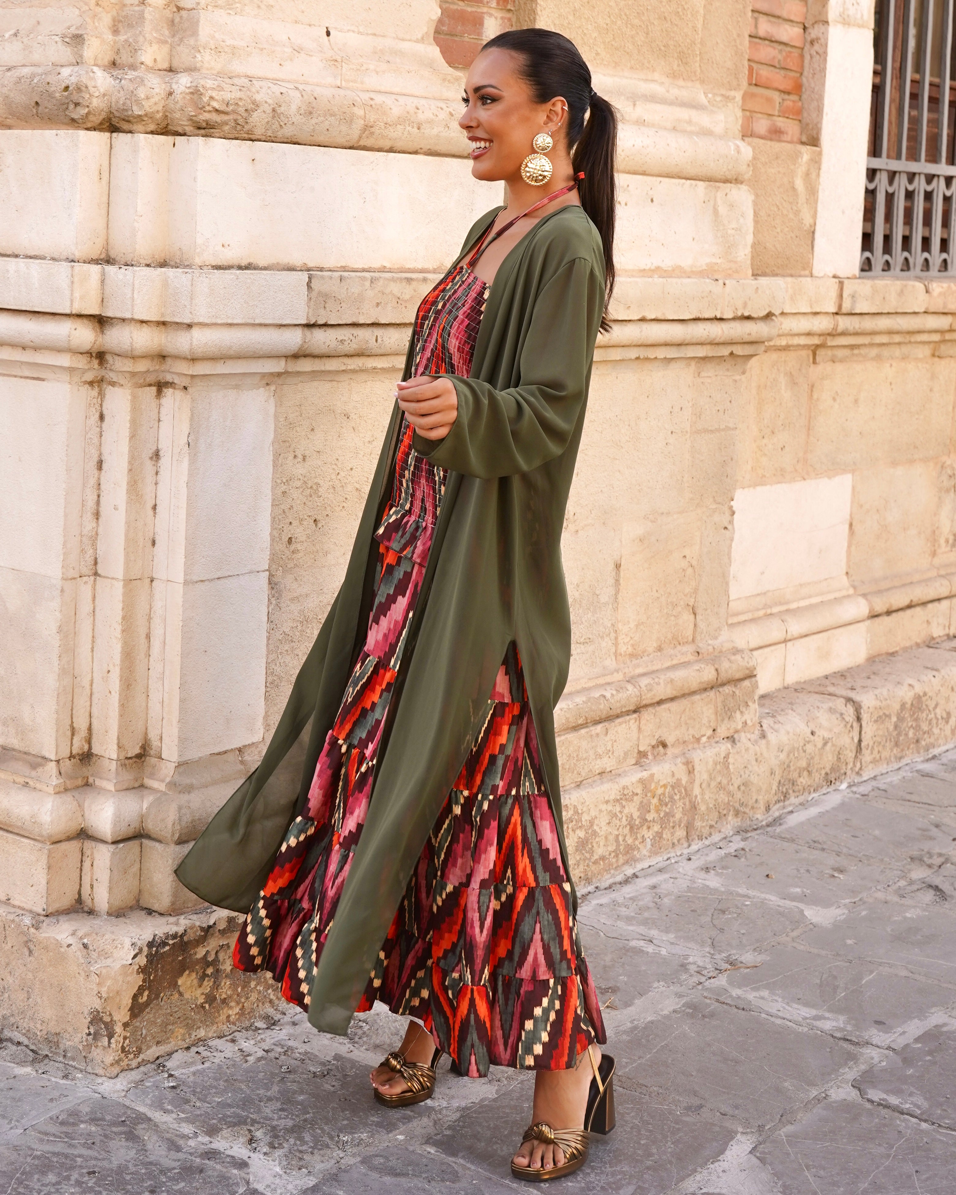 Chiffon frock coat