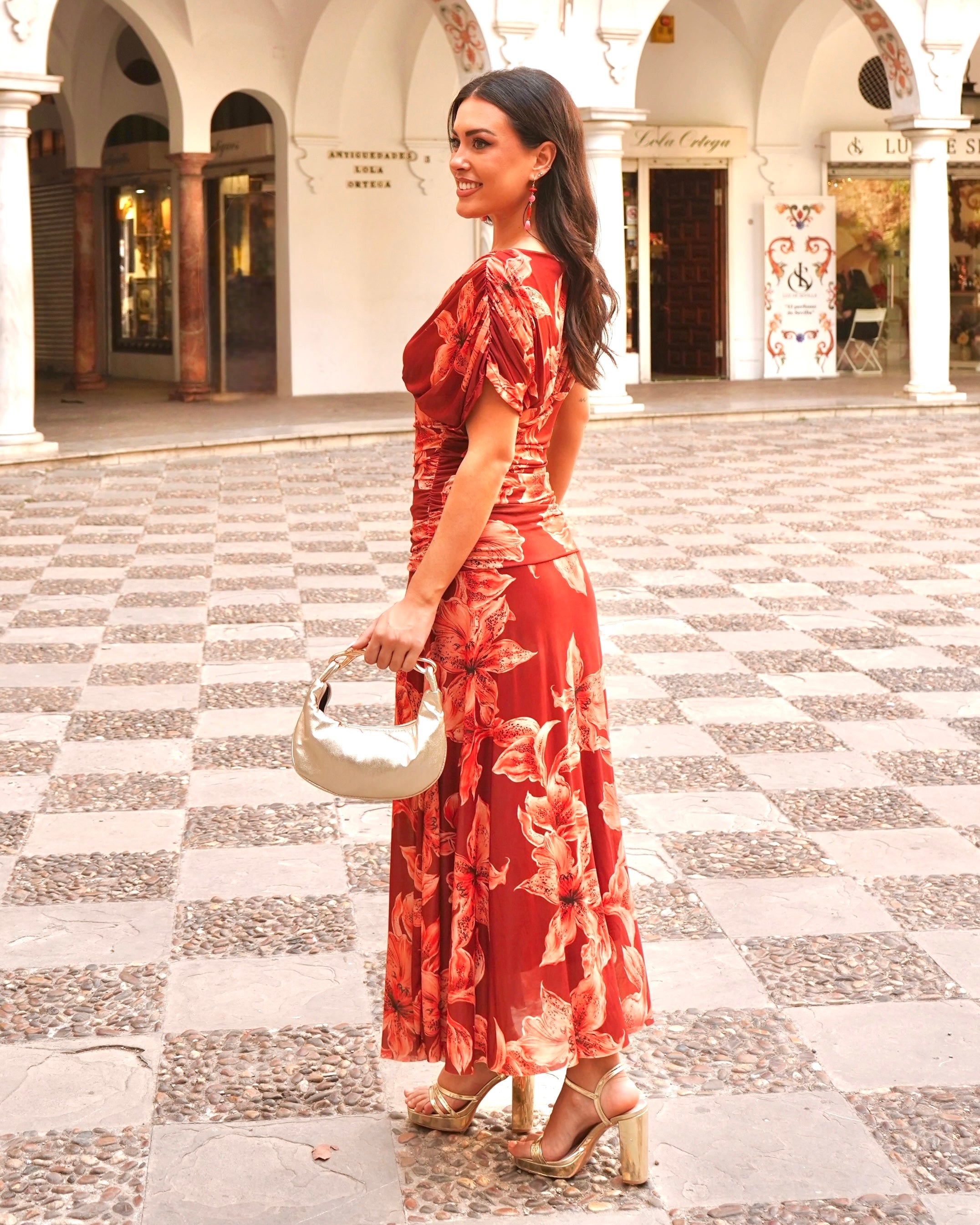 Vestido Yaiza Teja