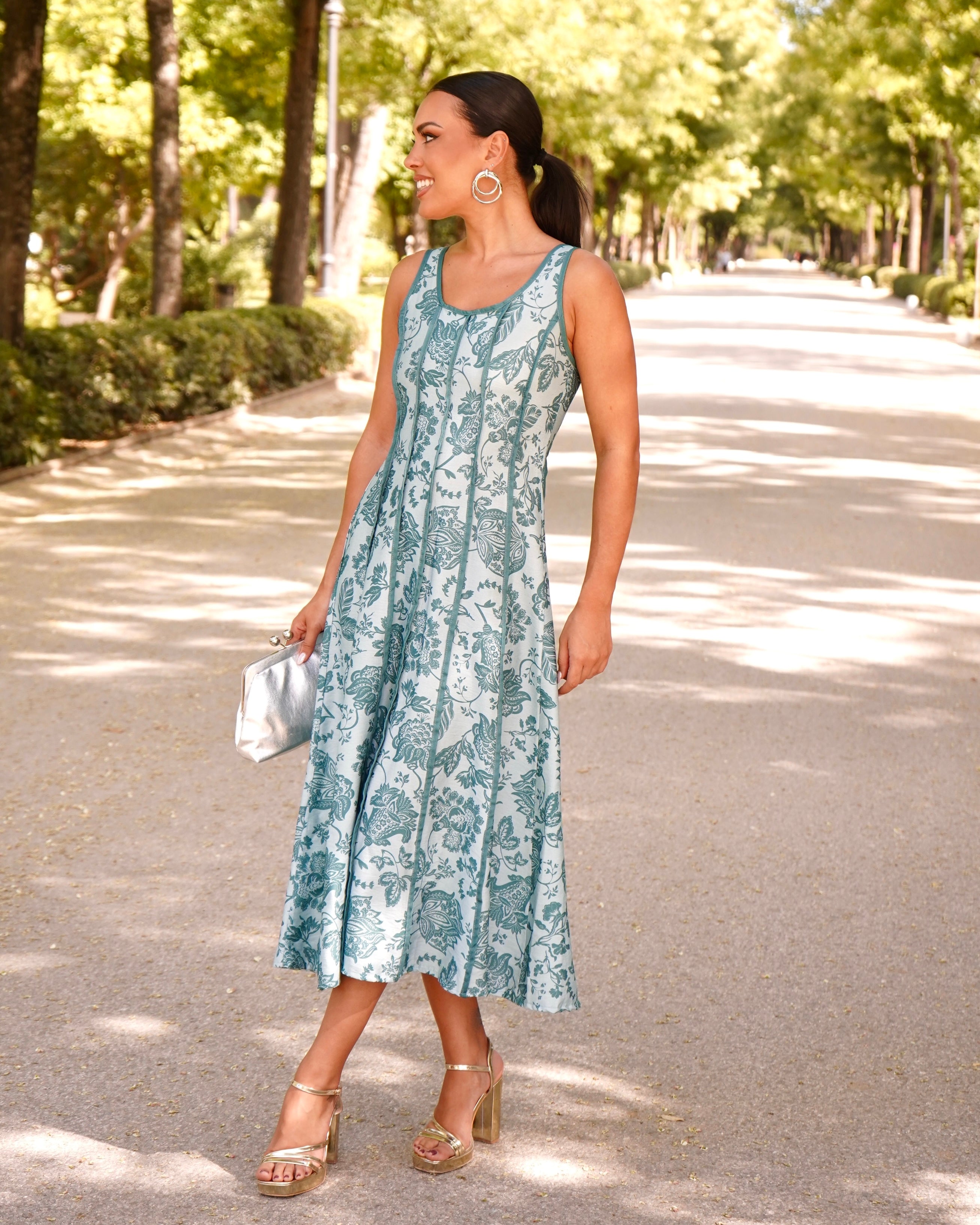 Vestido Lilibet Verde Agua