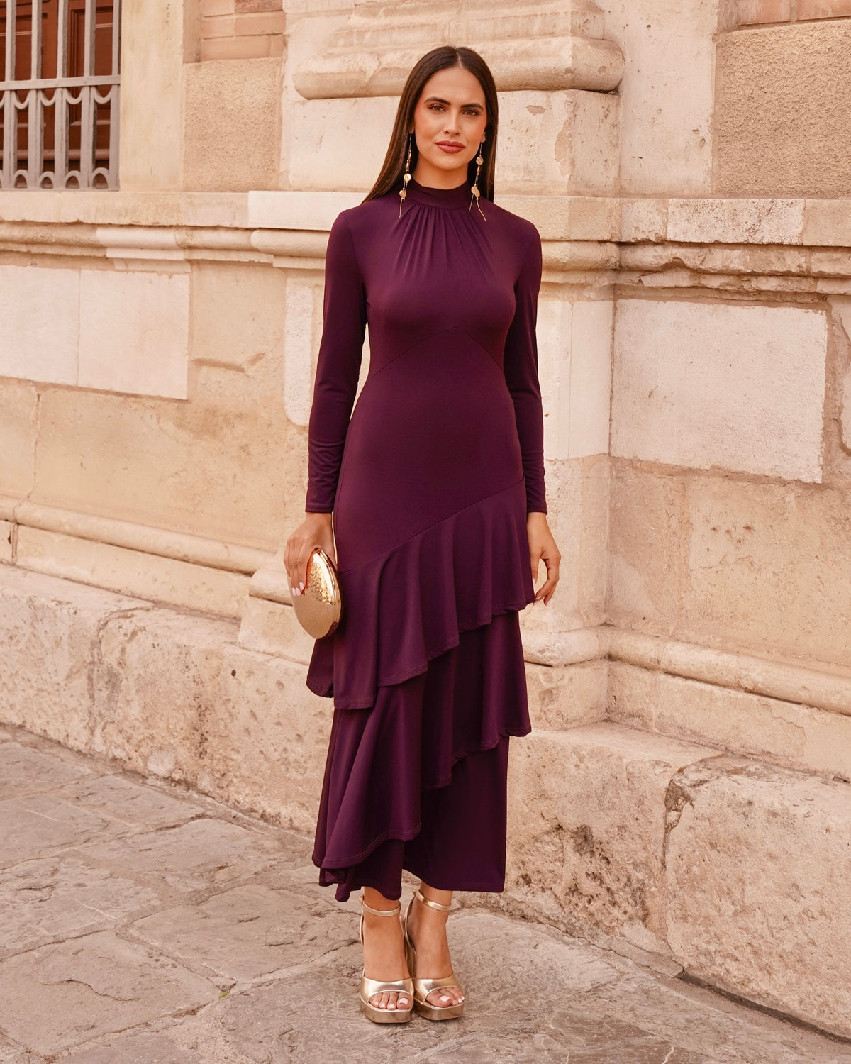 Vestido Frida Berenjena