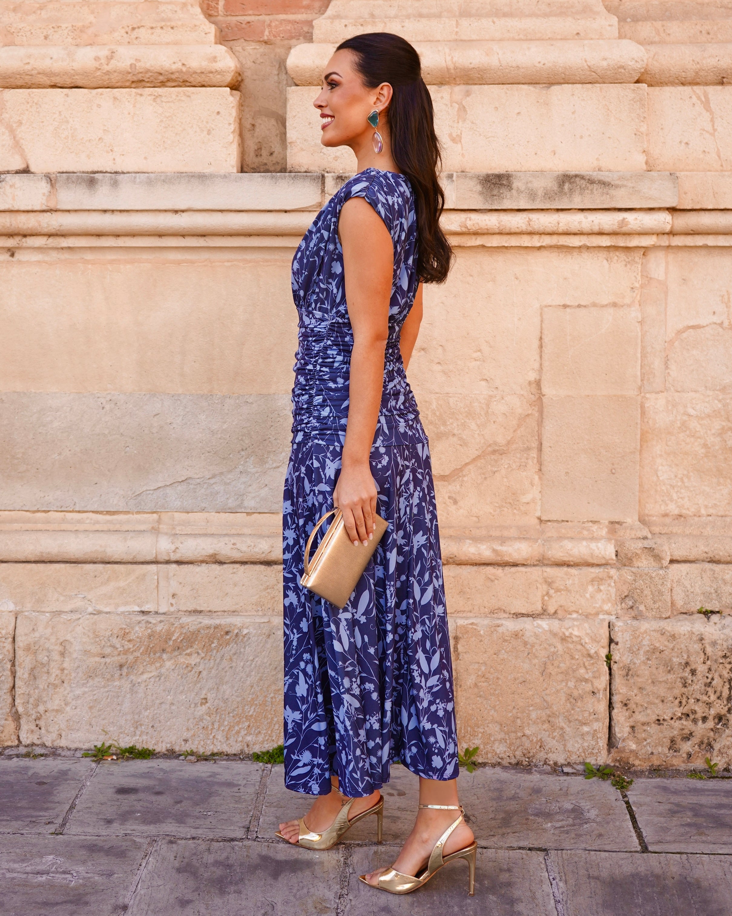 Vestido Camelia Azul