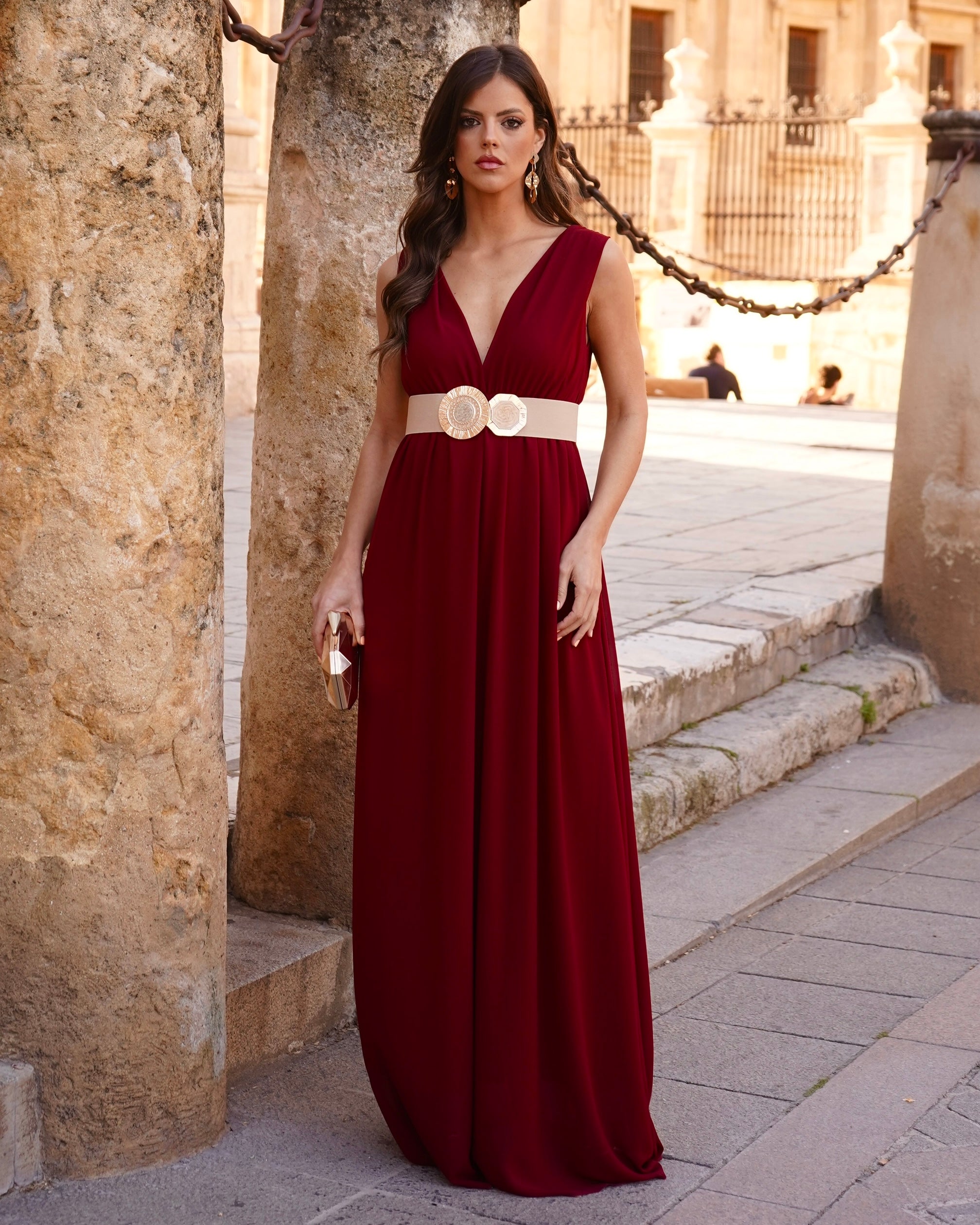 Vestido Clara Burdeos