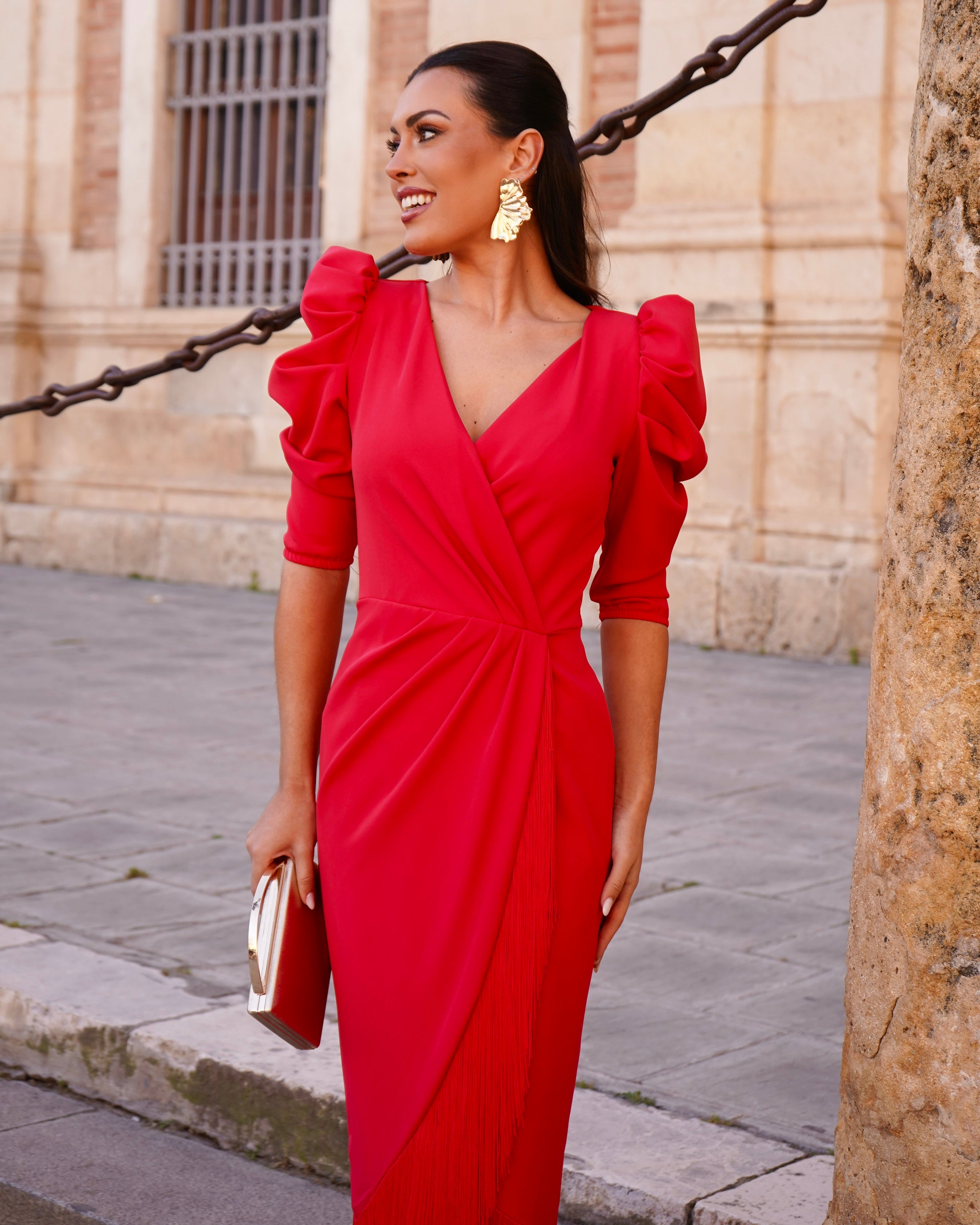 Vestido Málaga Rojo