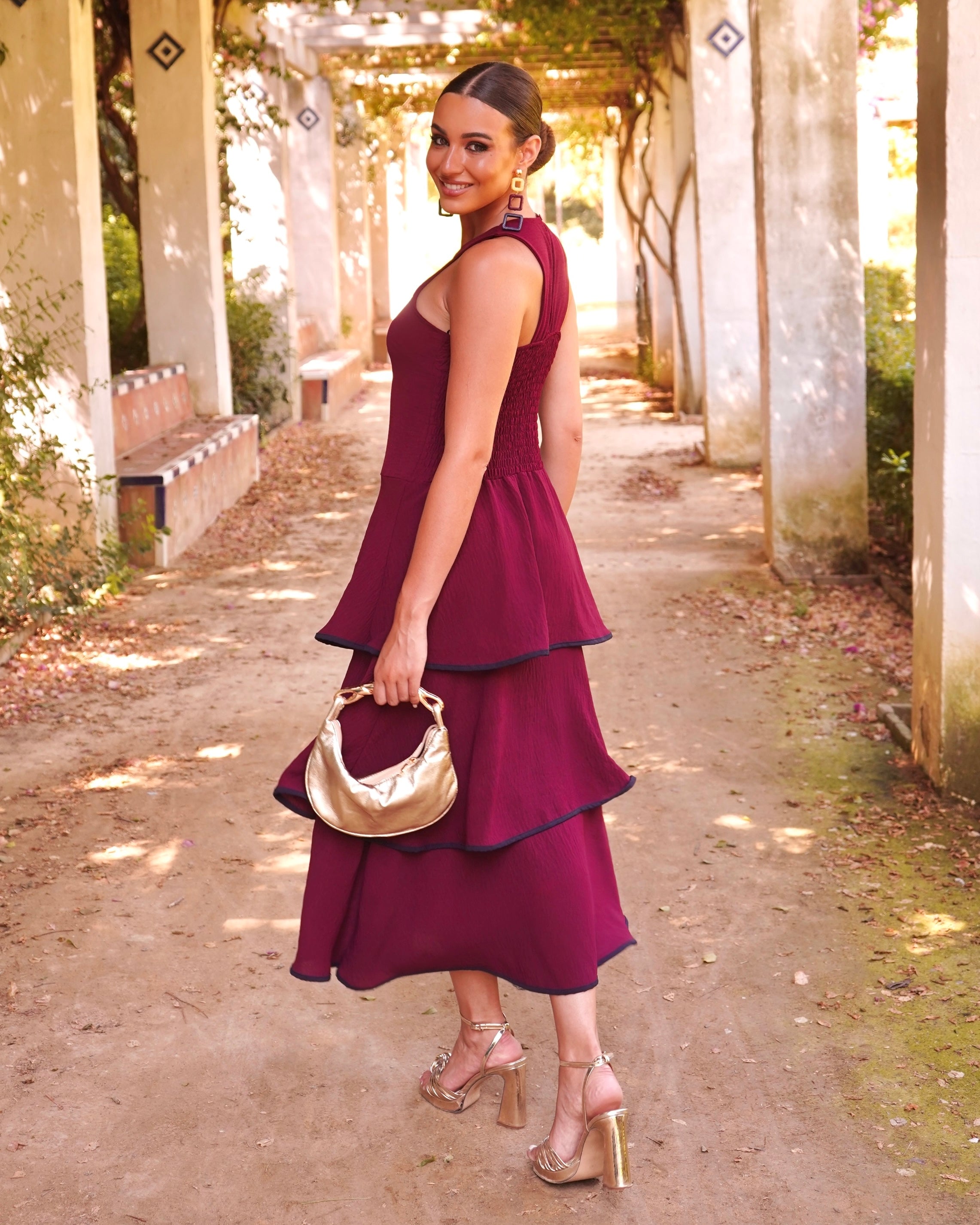 Vestido Giorgia Burdeos