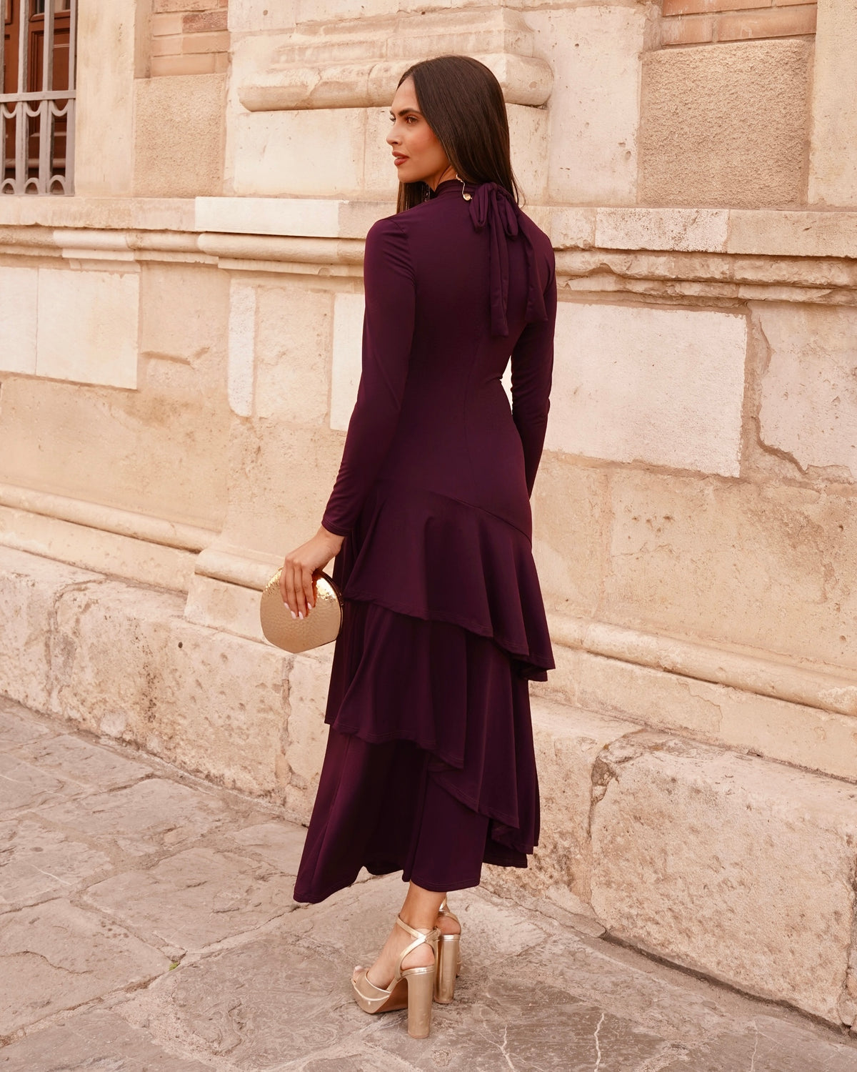 Vestido Frida Berenjena