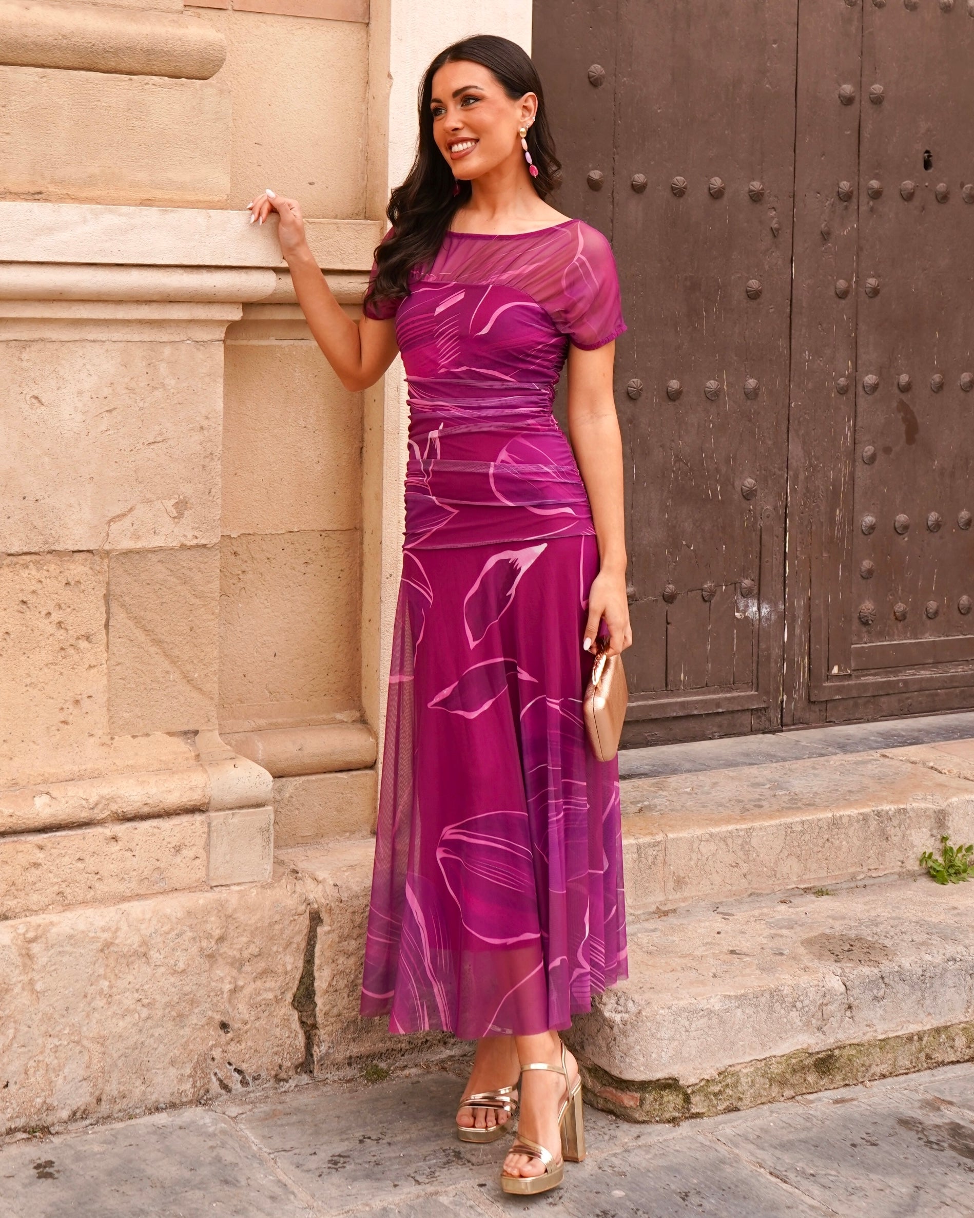 Vestido Leila Buganvilla