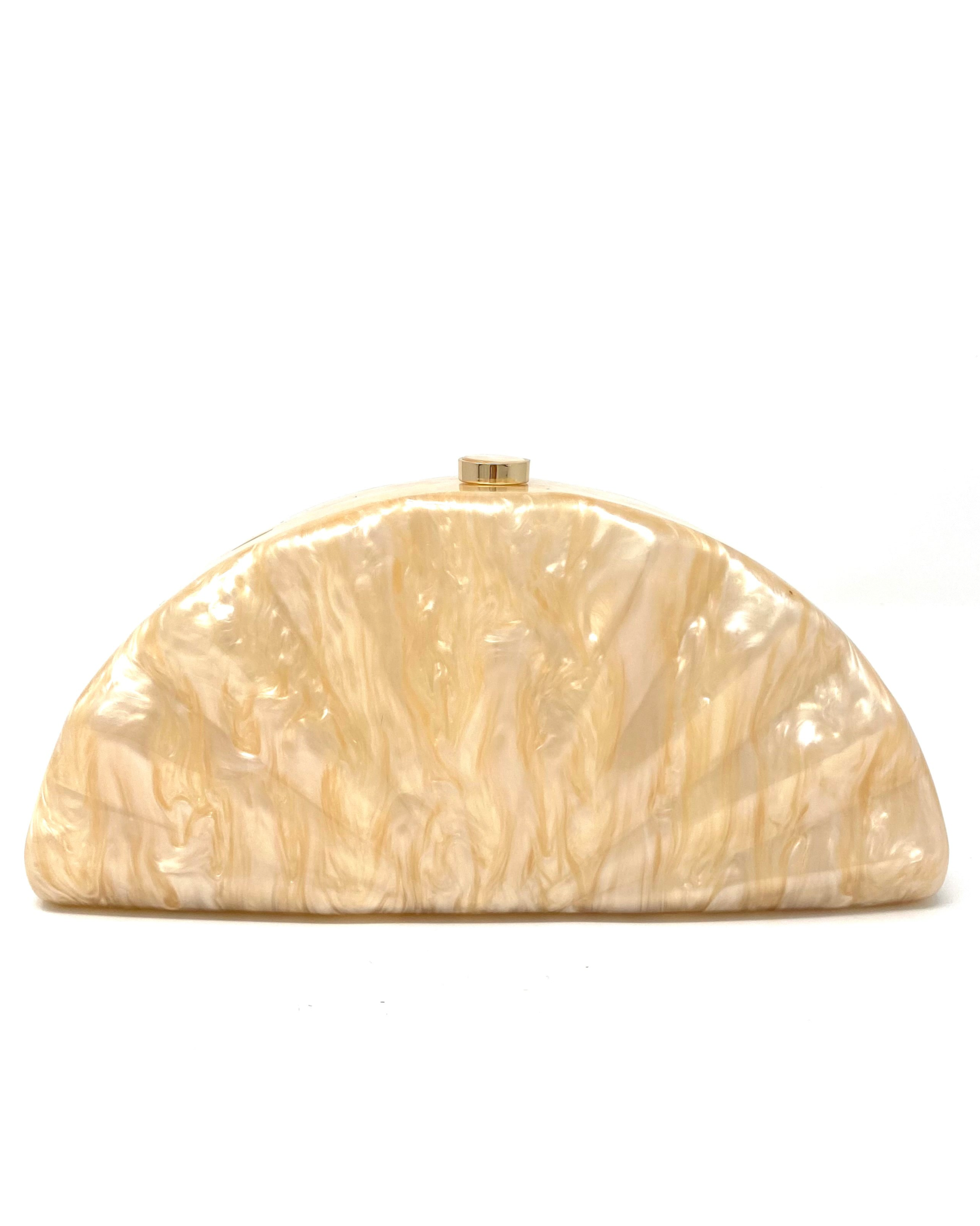 Bolso Abanico beige anaranjado
