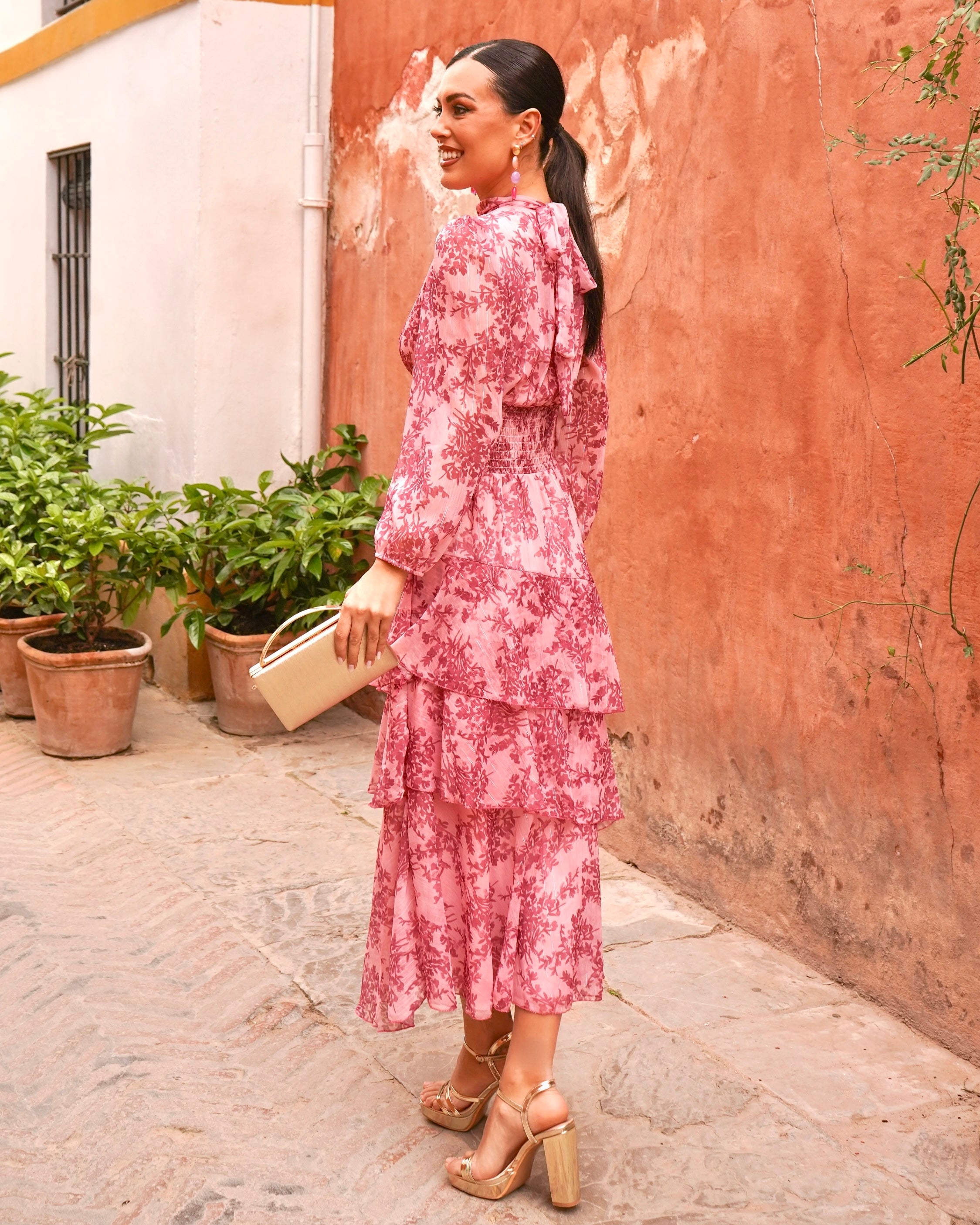 Vestido Marisol Rosáceo