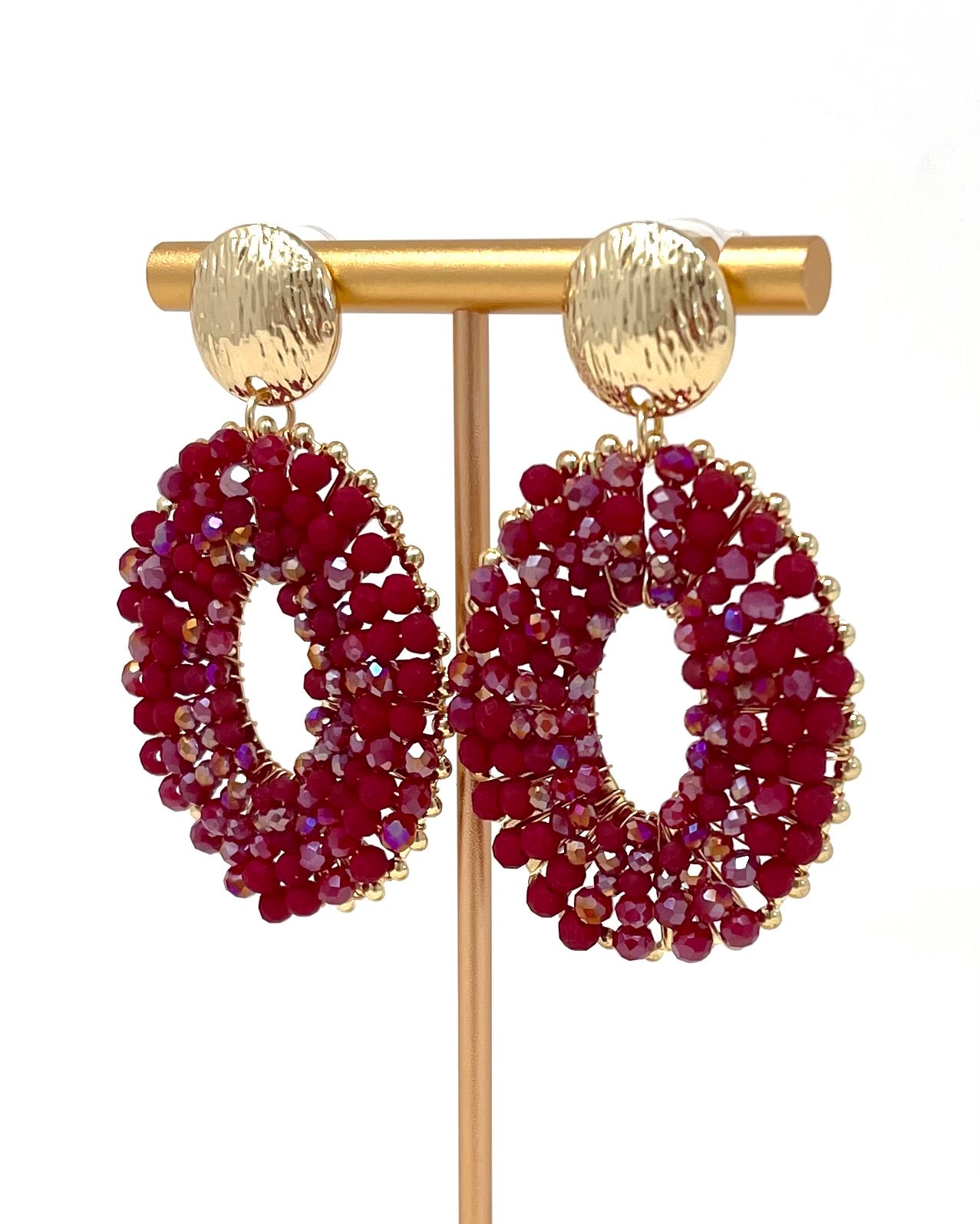 Pendientes Gala Granate
