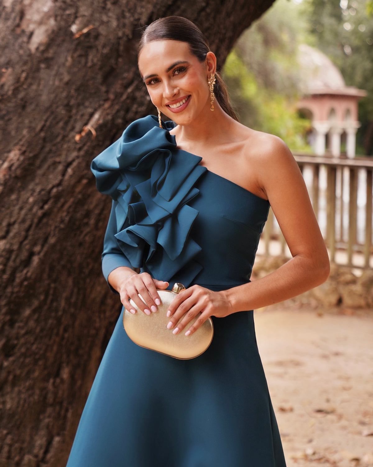 Vestido Alcázar Verdoso