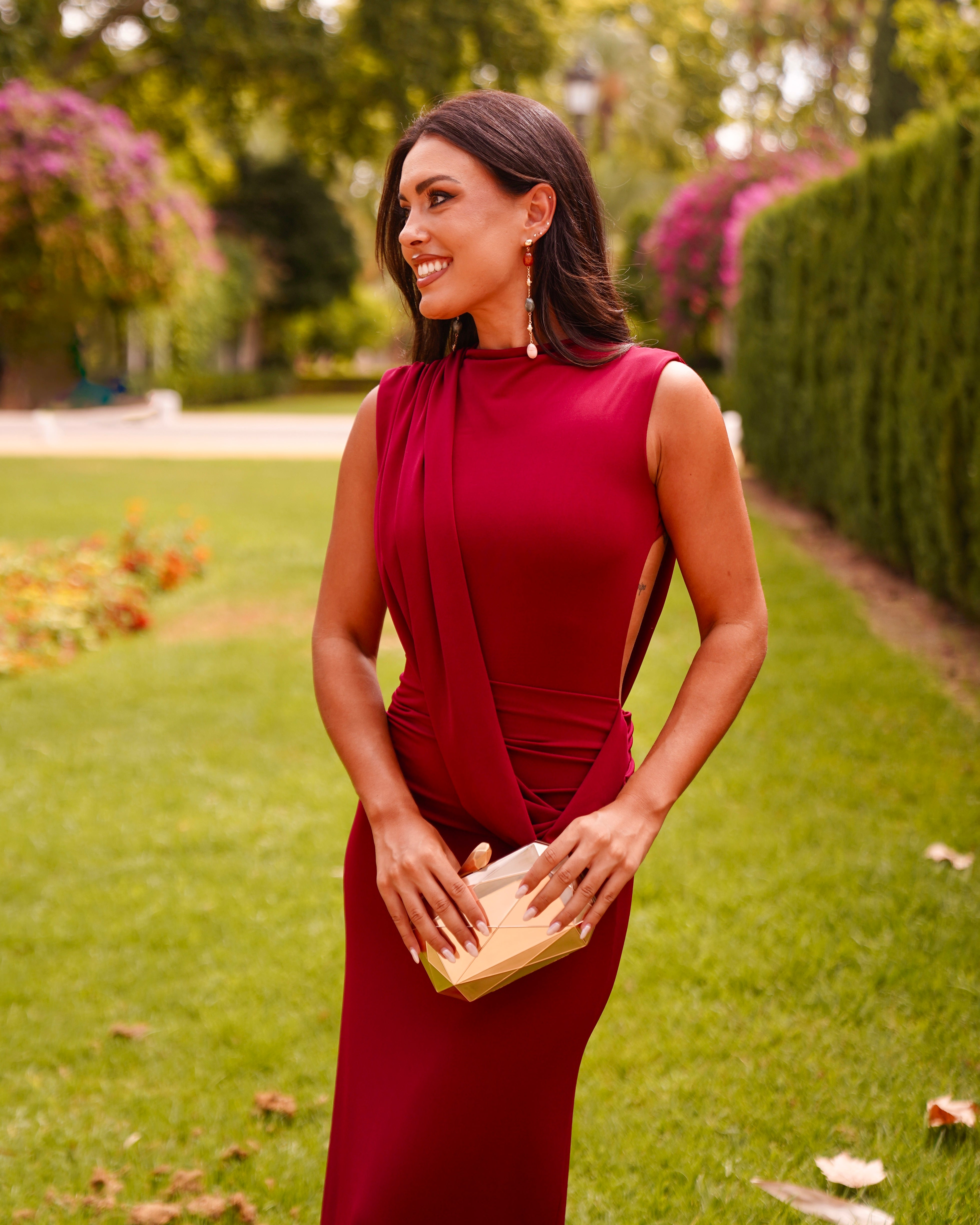 Vestido Ofelia Burdeos