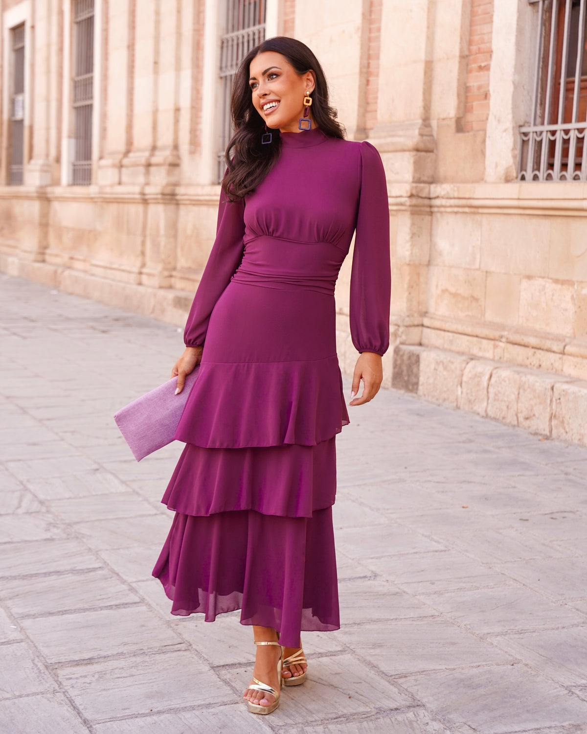 Vestido Julieta Buganvilla
