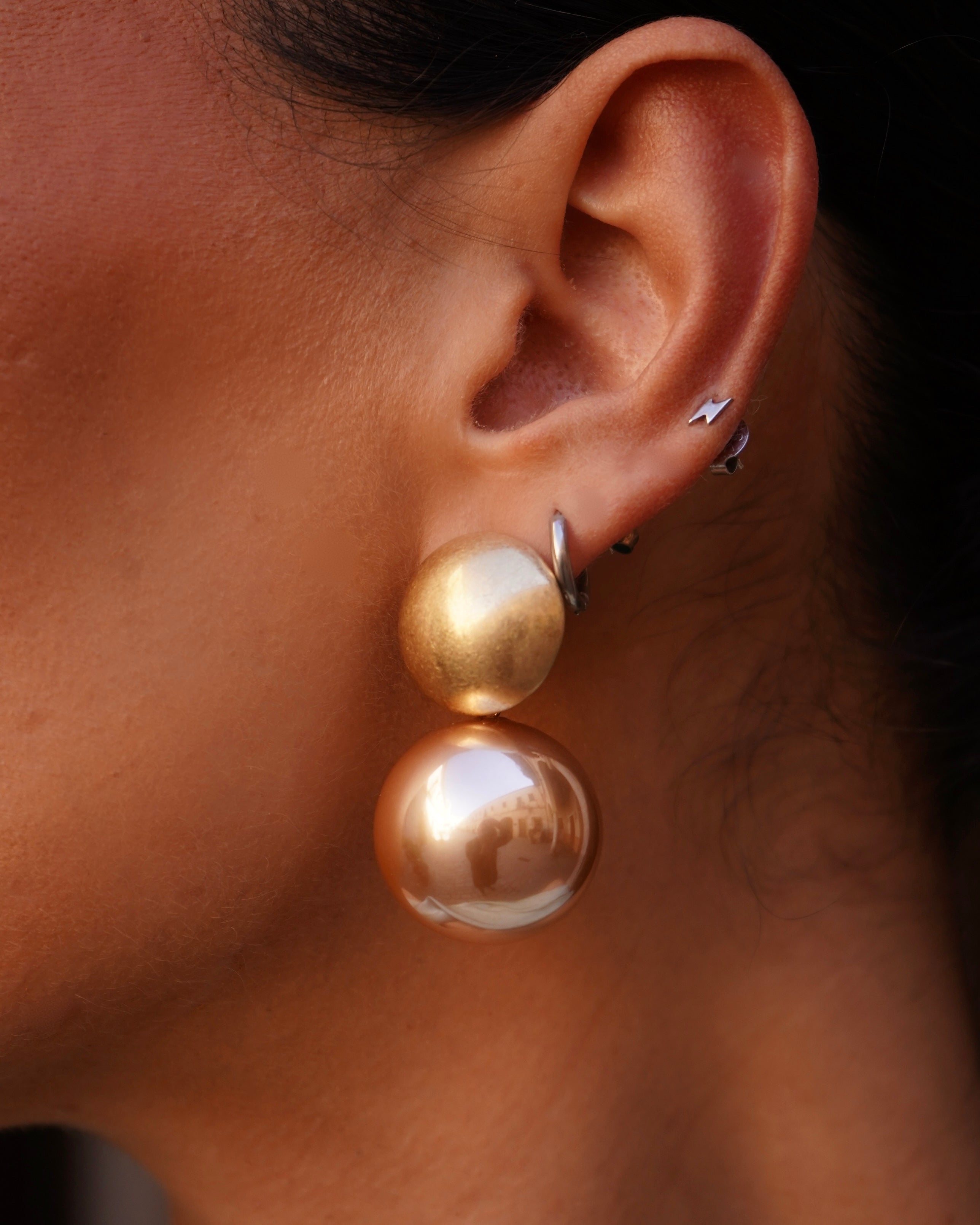 Pendientes Sabela Beige