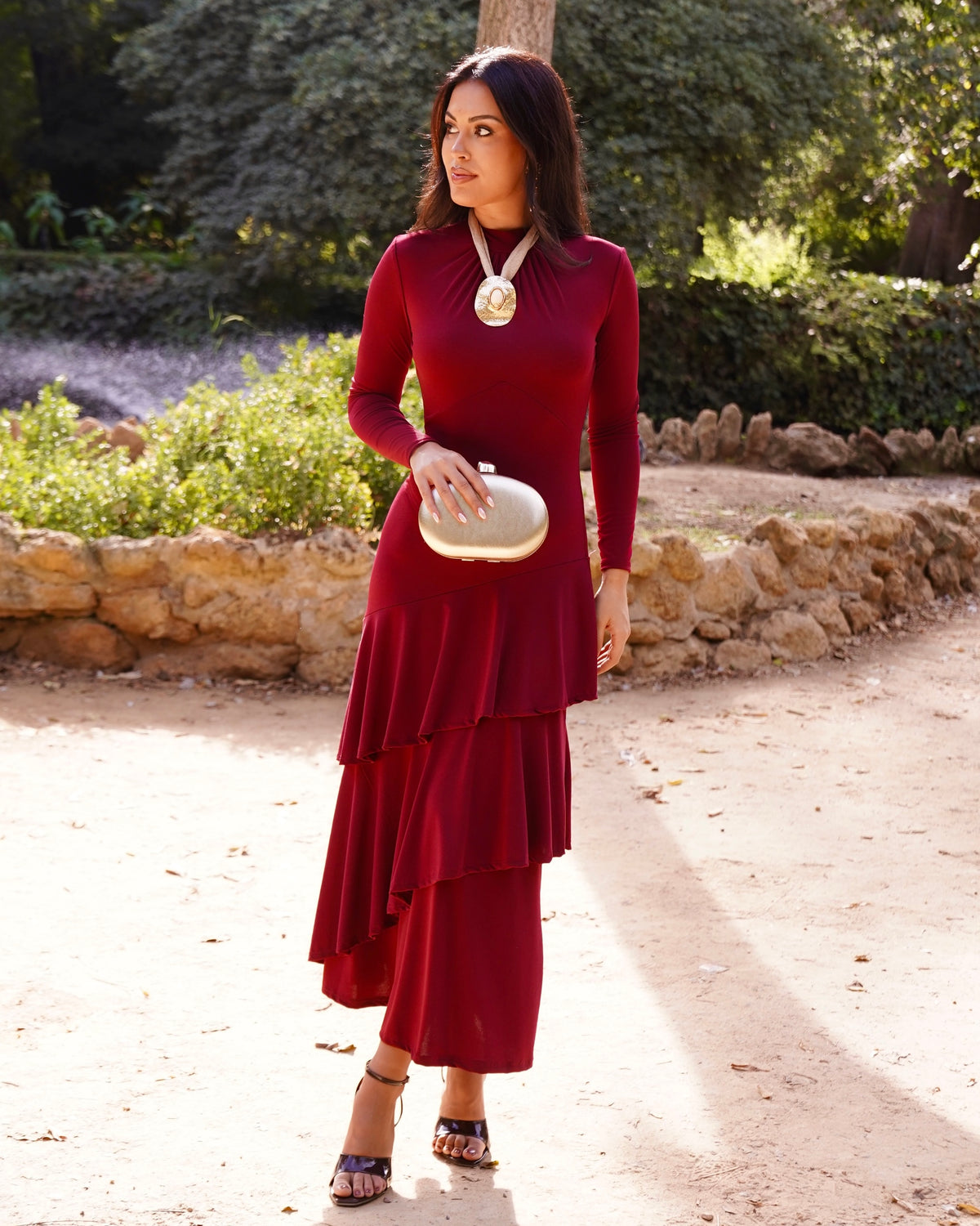 Vestido Frida Burdeos