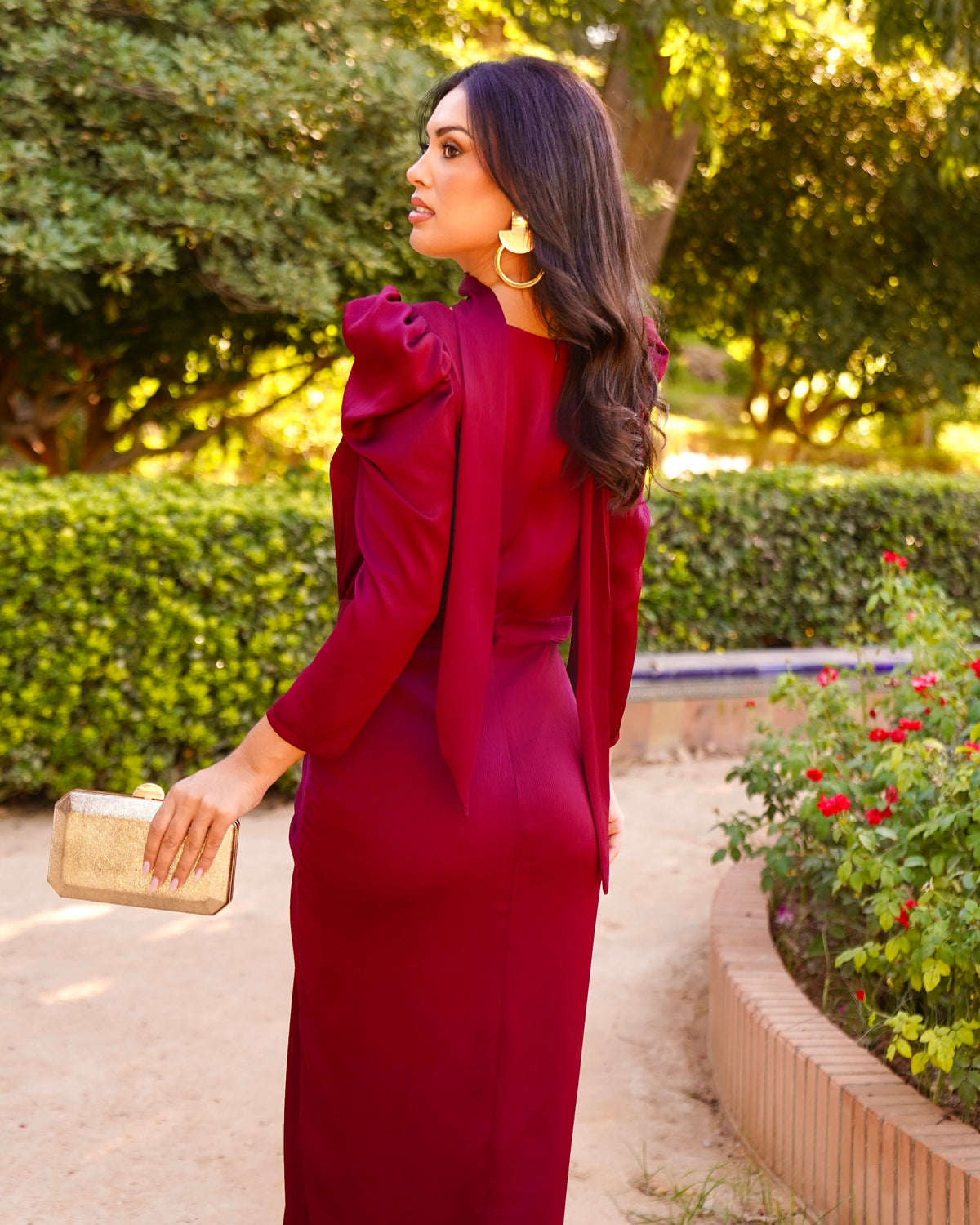 Vestido Greta Burdeos