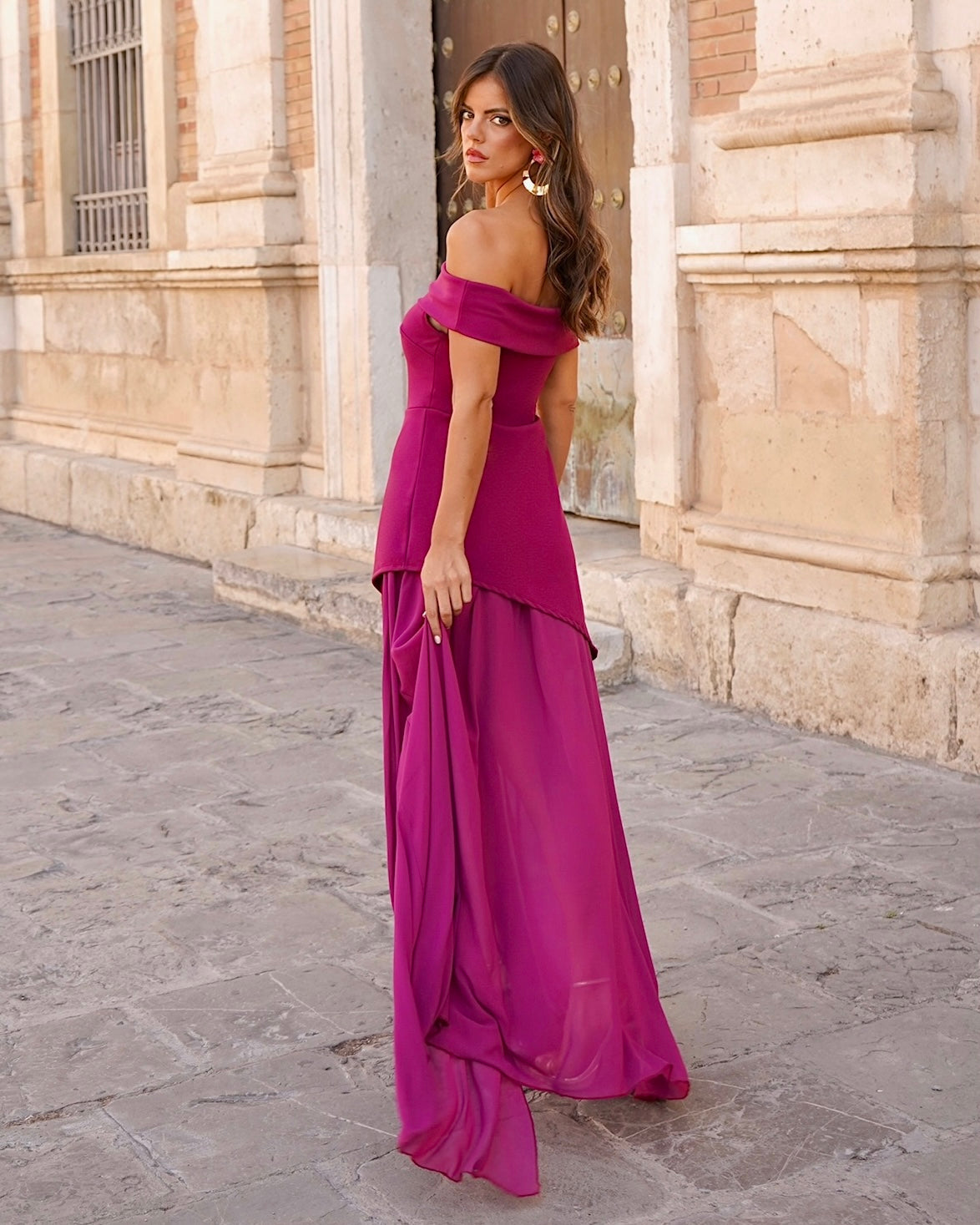 Vestido Dallas buganvilla