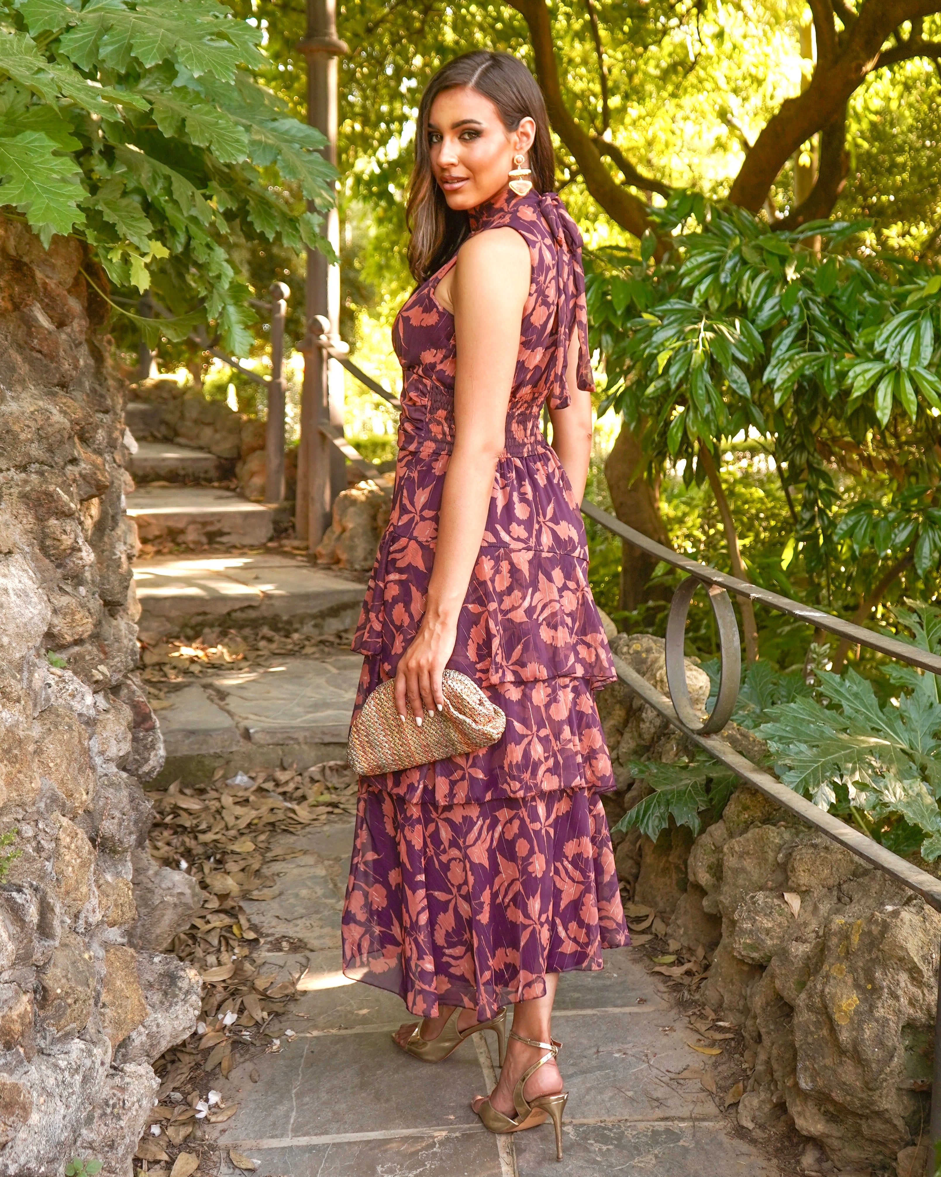Vestido Habana Berenjena/Teja