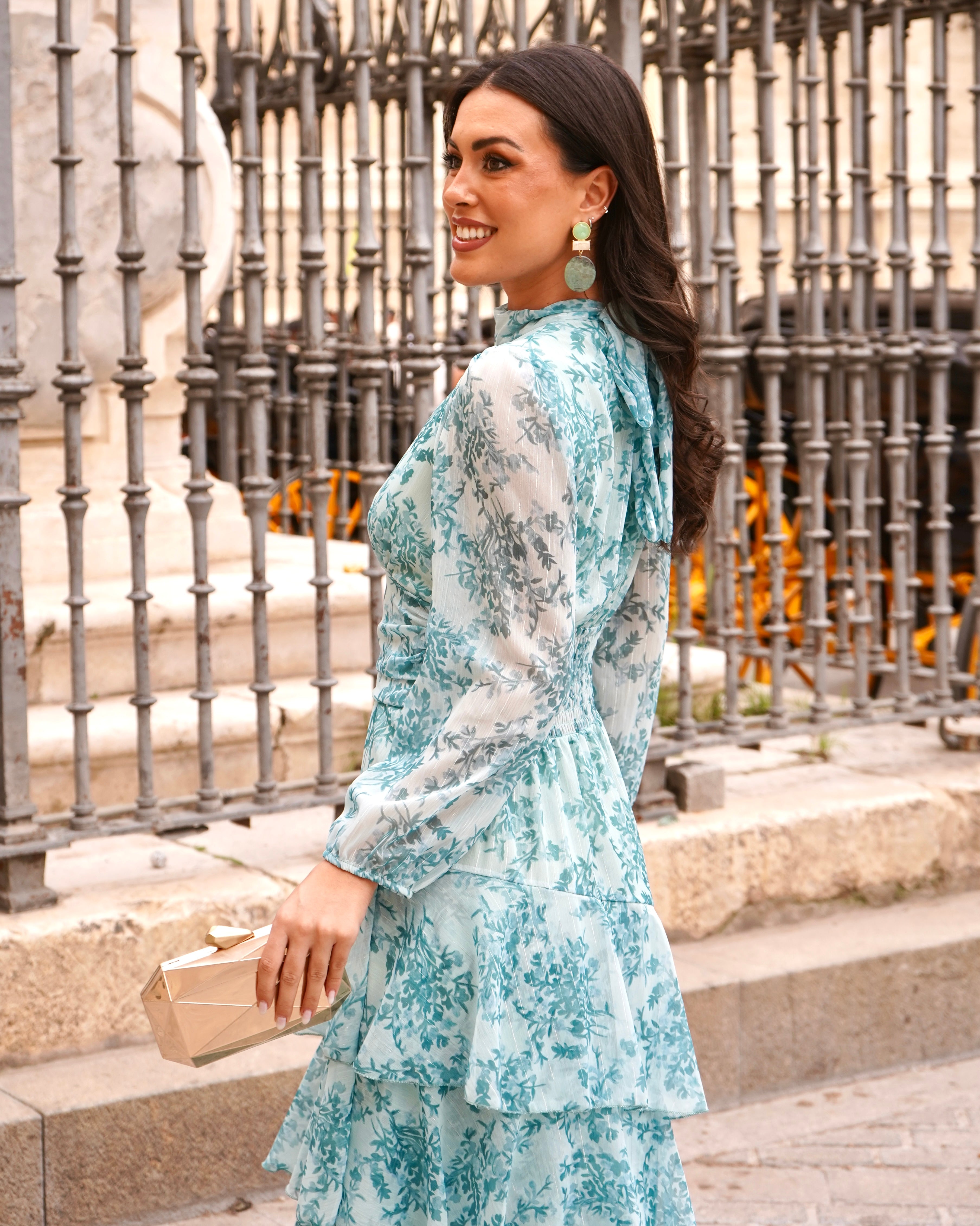 Vestido Marisol Verde Agua