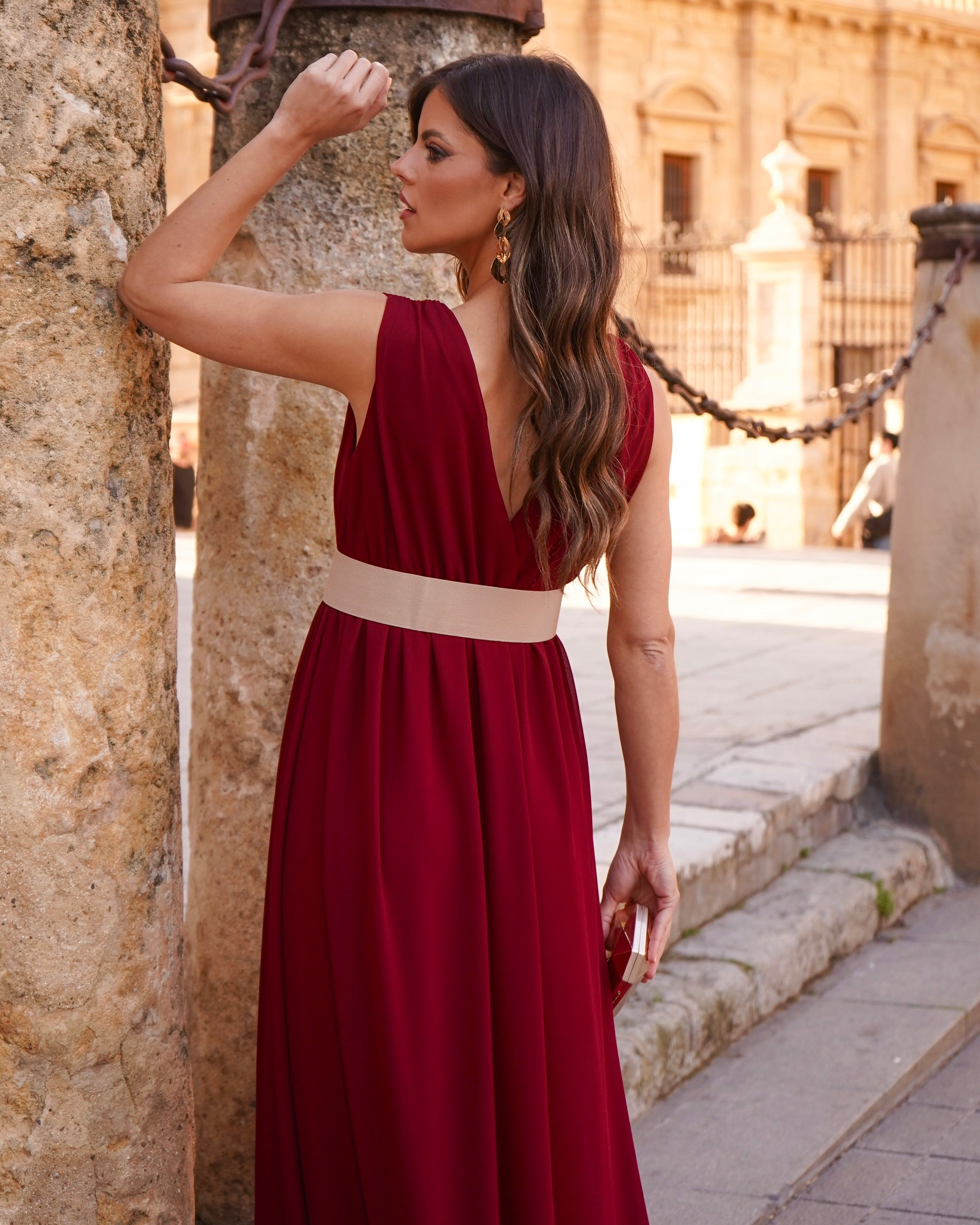 Vestido Clara Burdeos