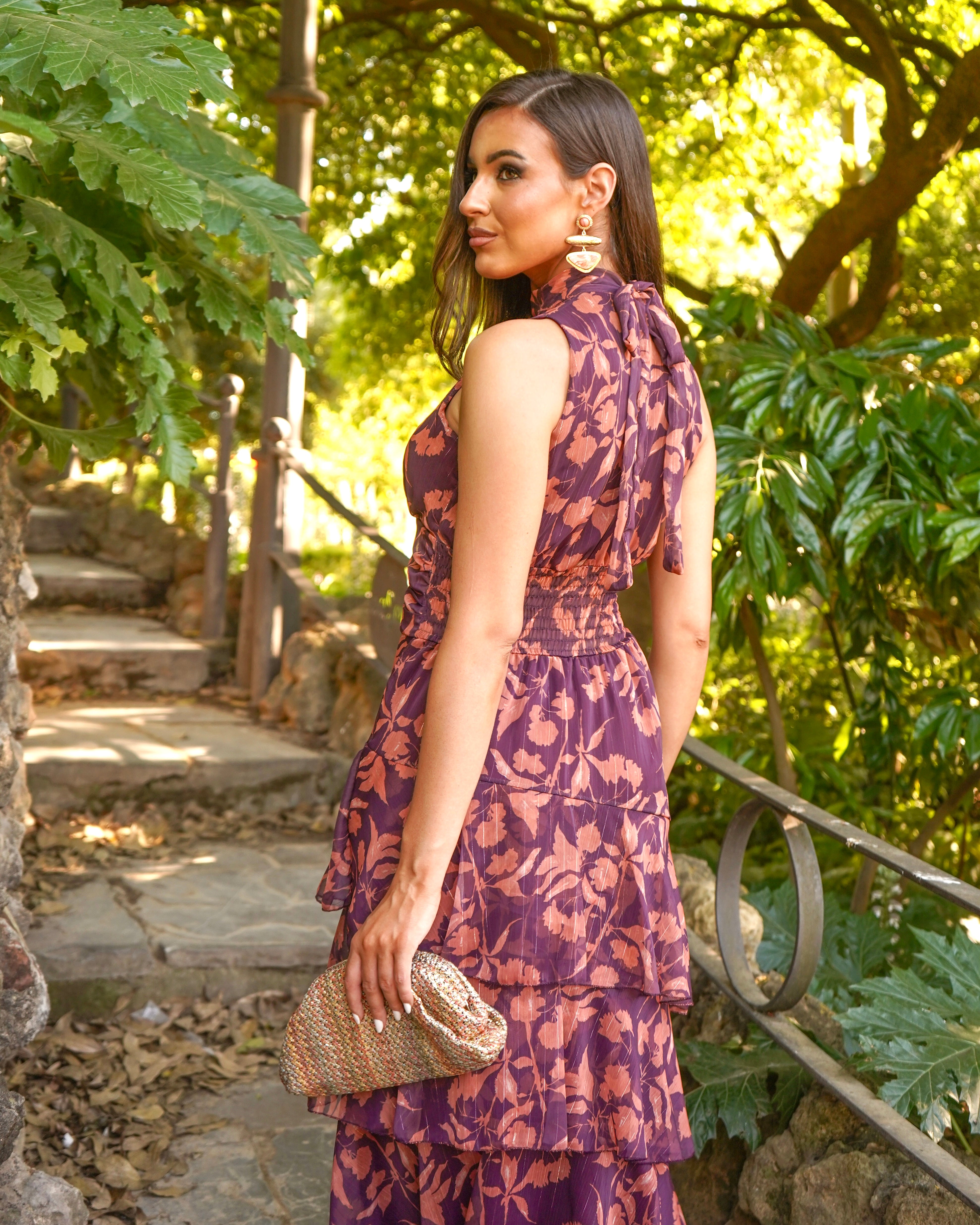 Vestido Habana Berenjena/Teja
