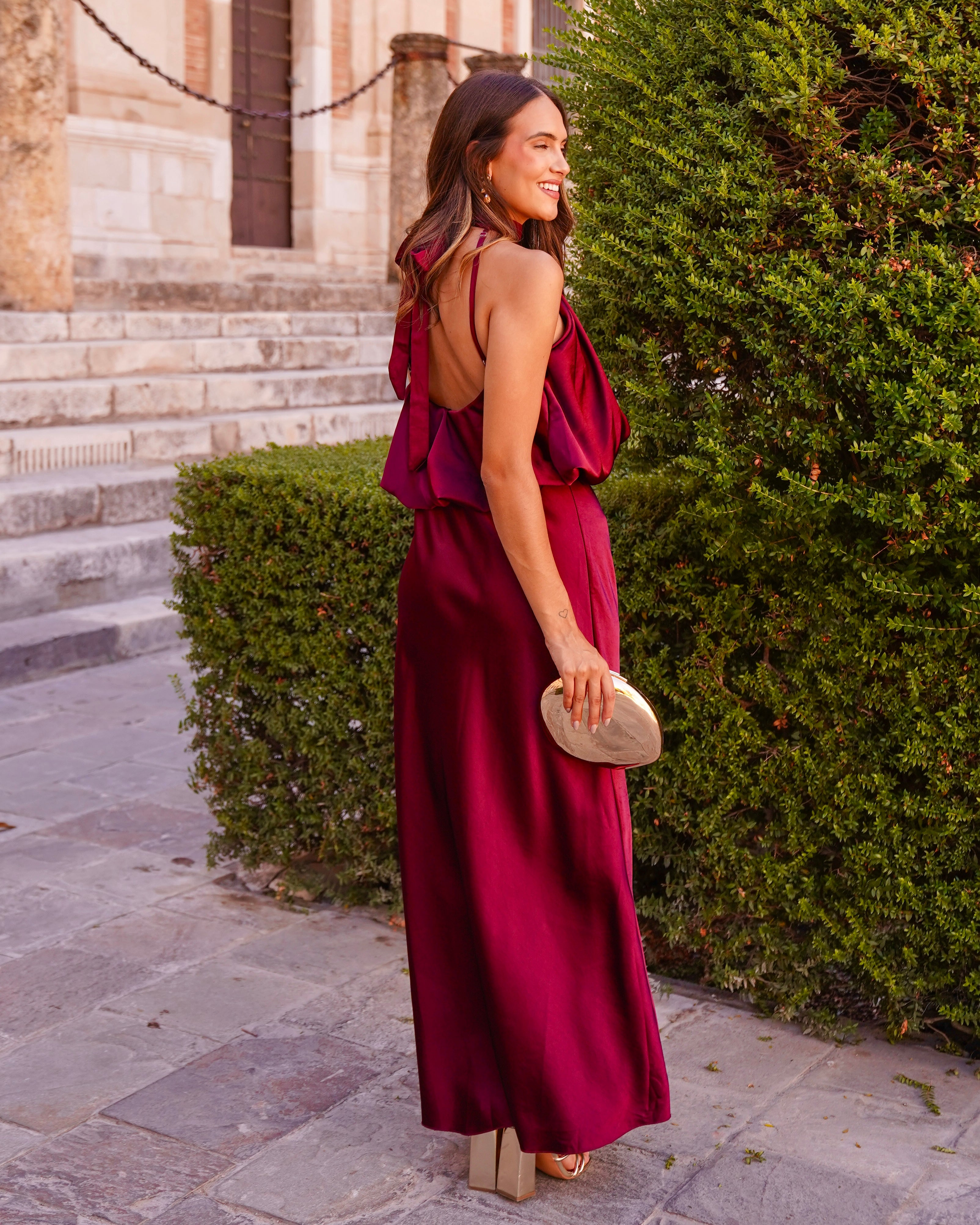 Vestido Priscilla Burdeos