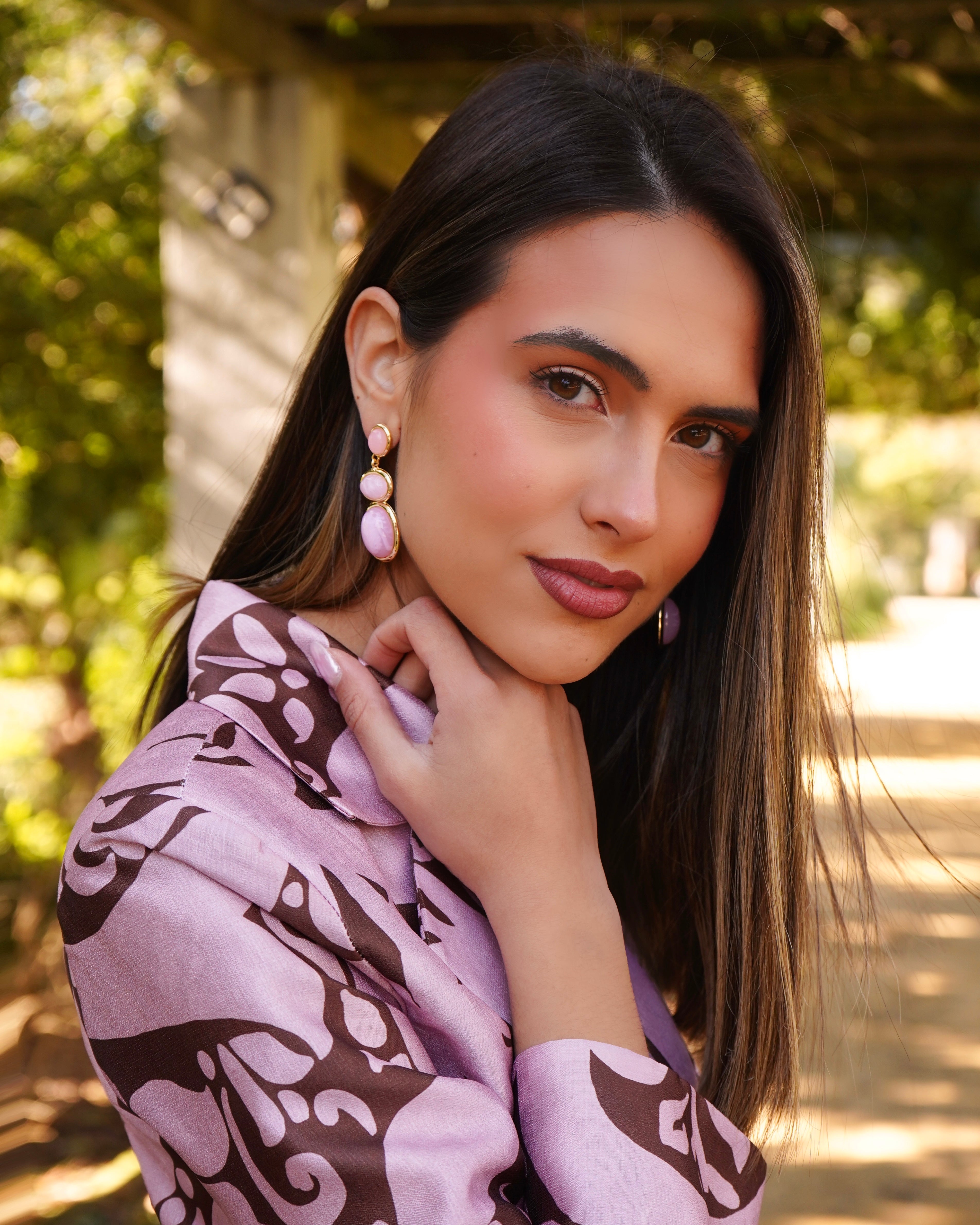 Traje Sevilla rosa/chocolate