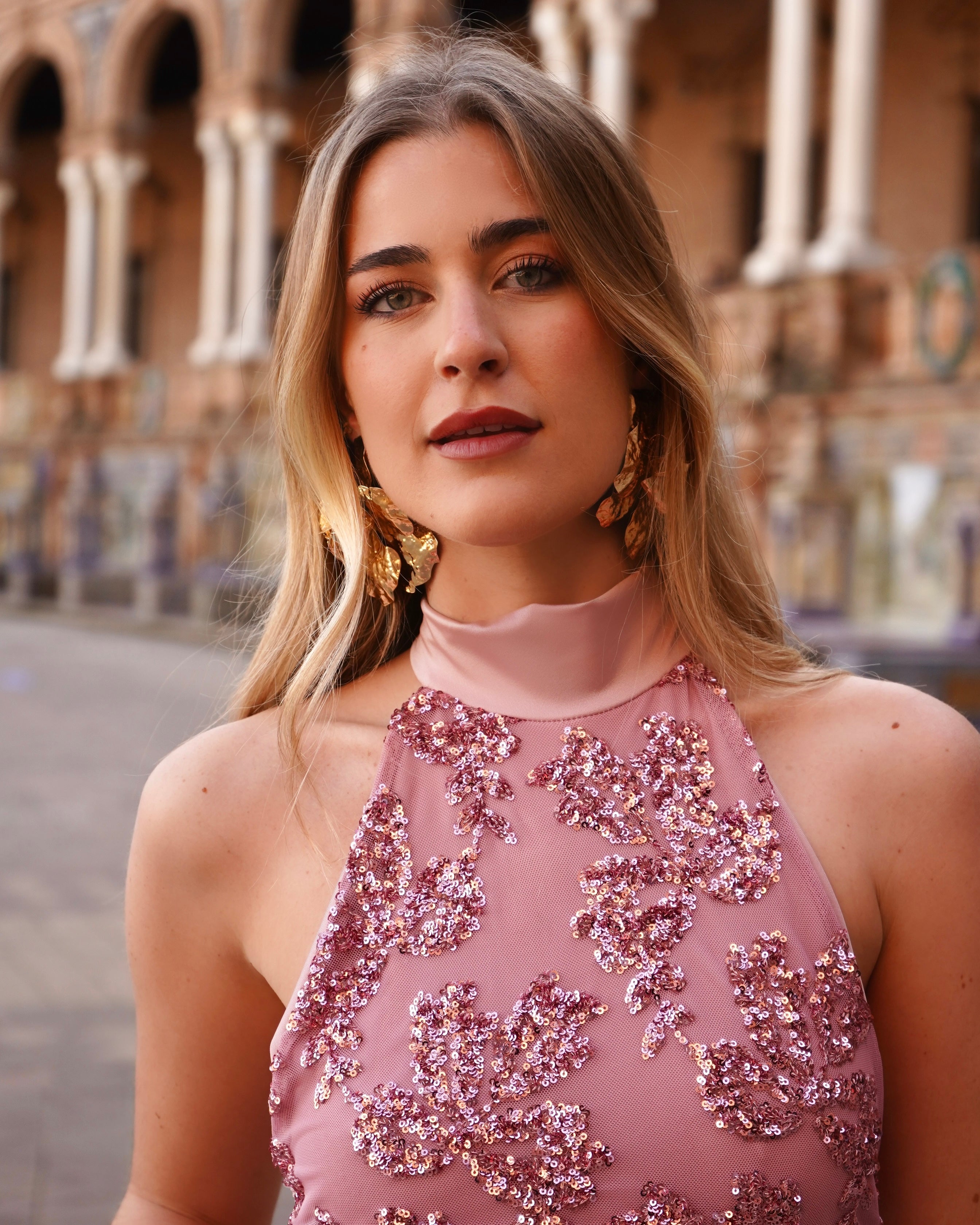 Vestido Marcela Rosa