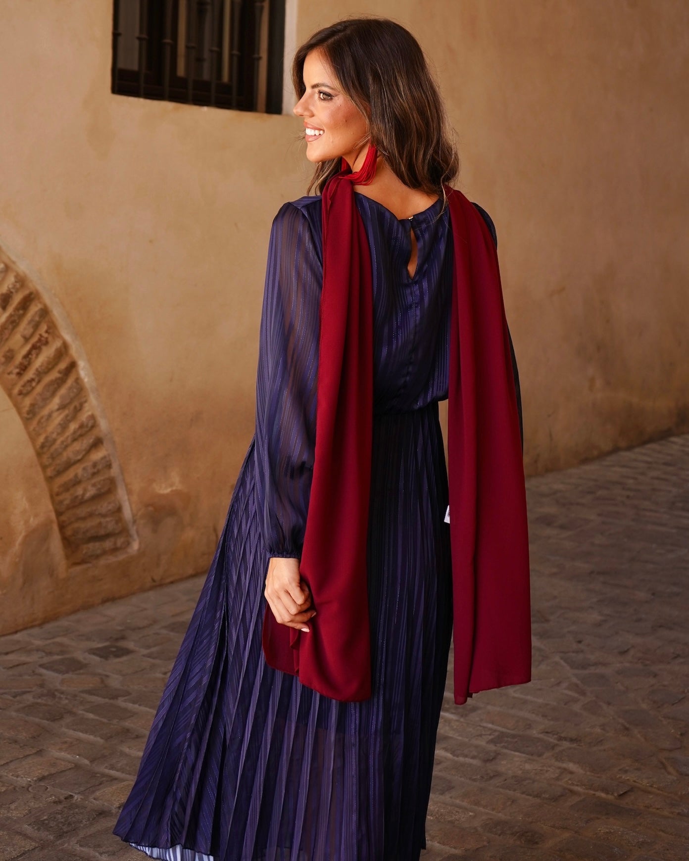 Genoveva Navy Dress
