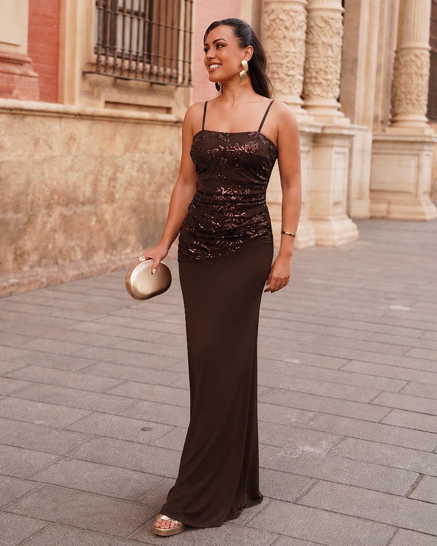 Vestido Adra Chocolate