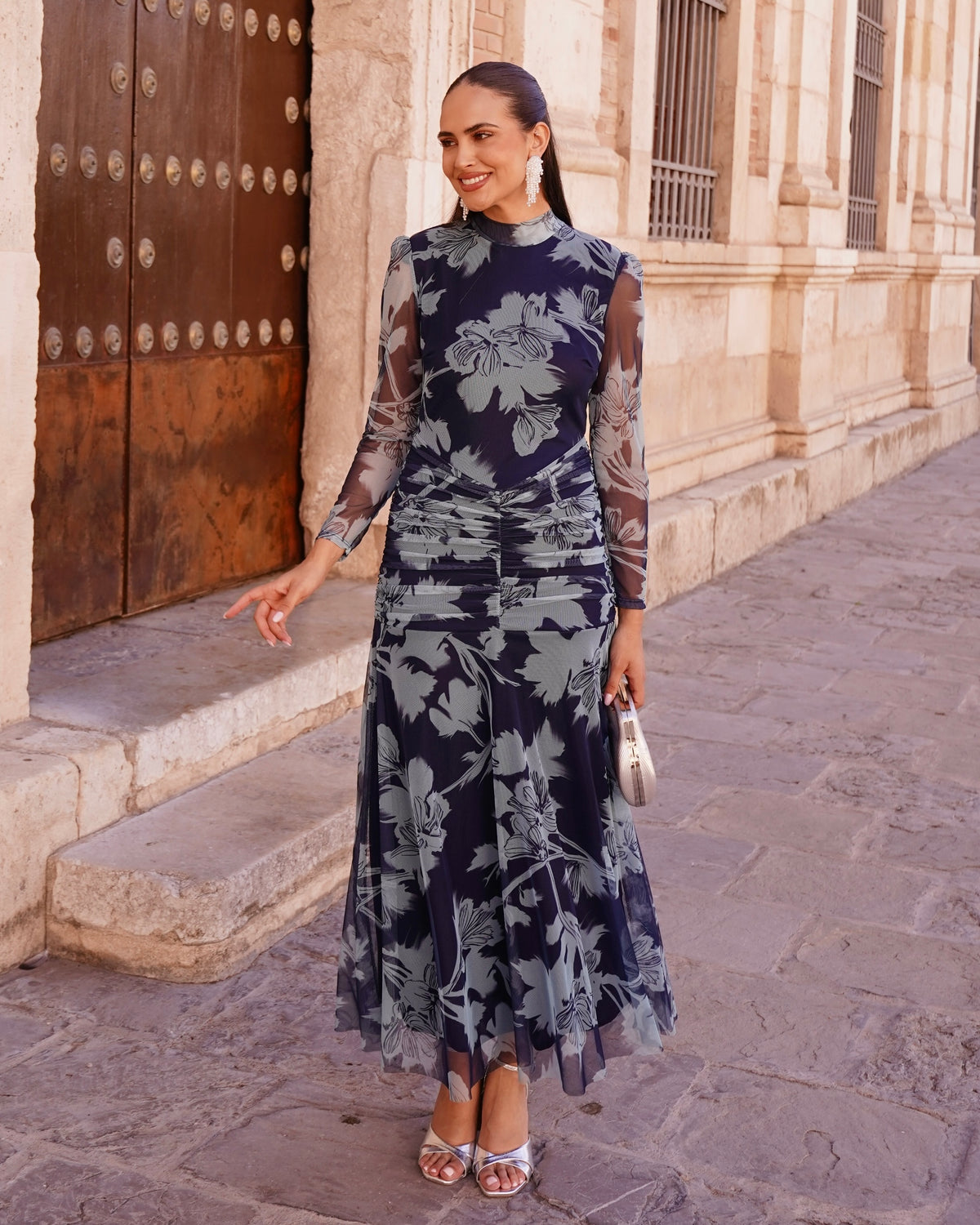 Vestido Damisela Celeste/Marino