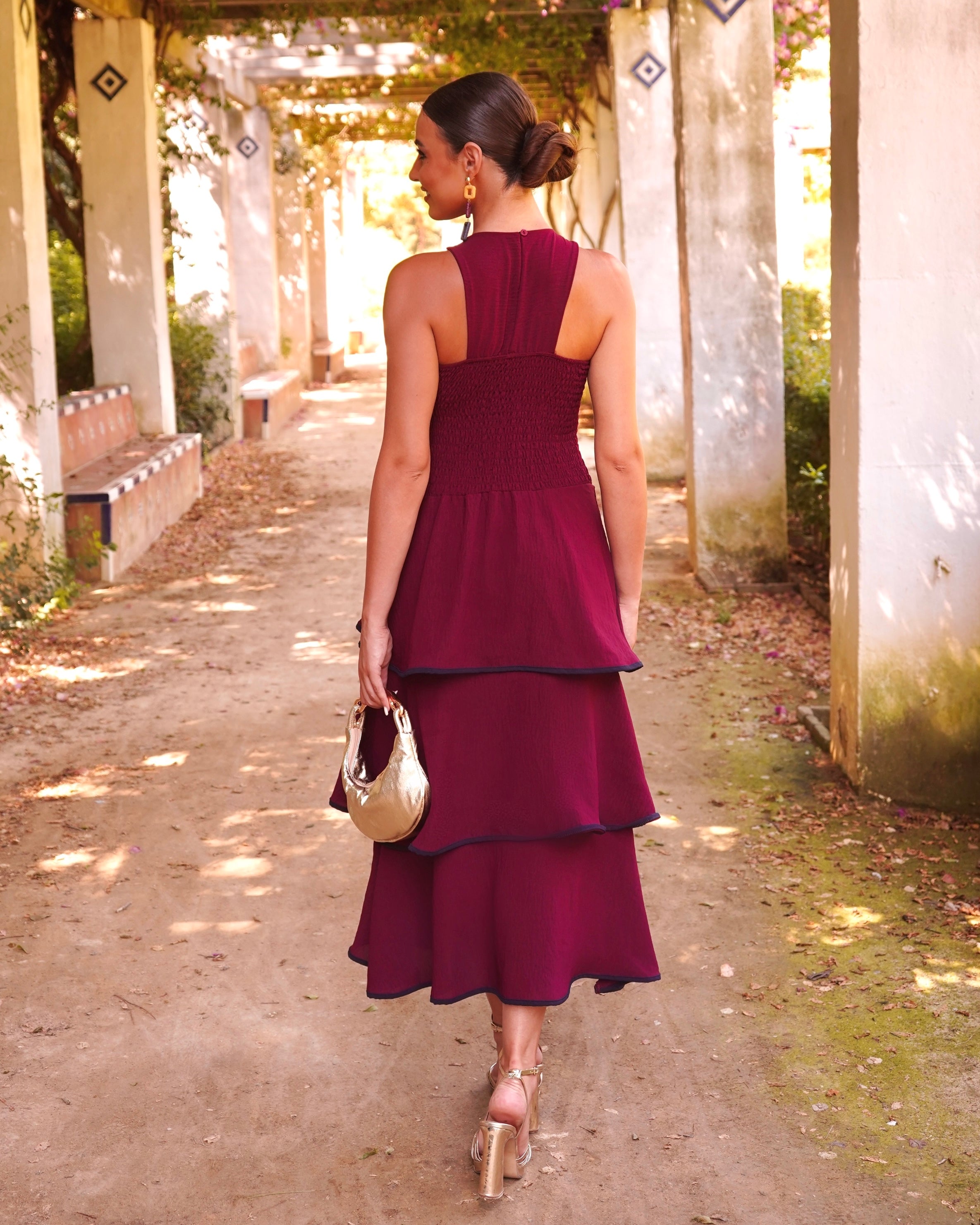 Vestido Giorgia Burdeos