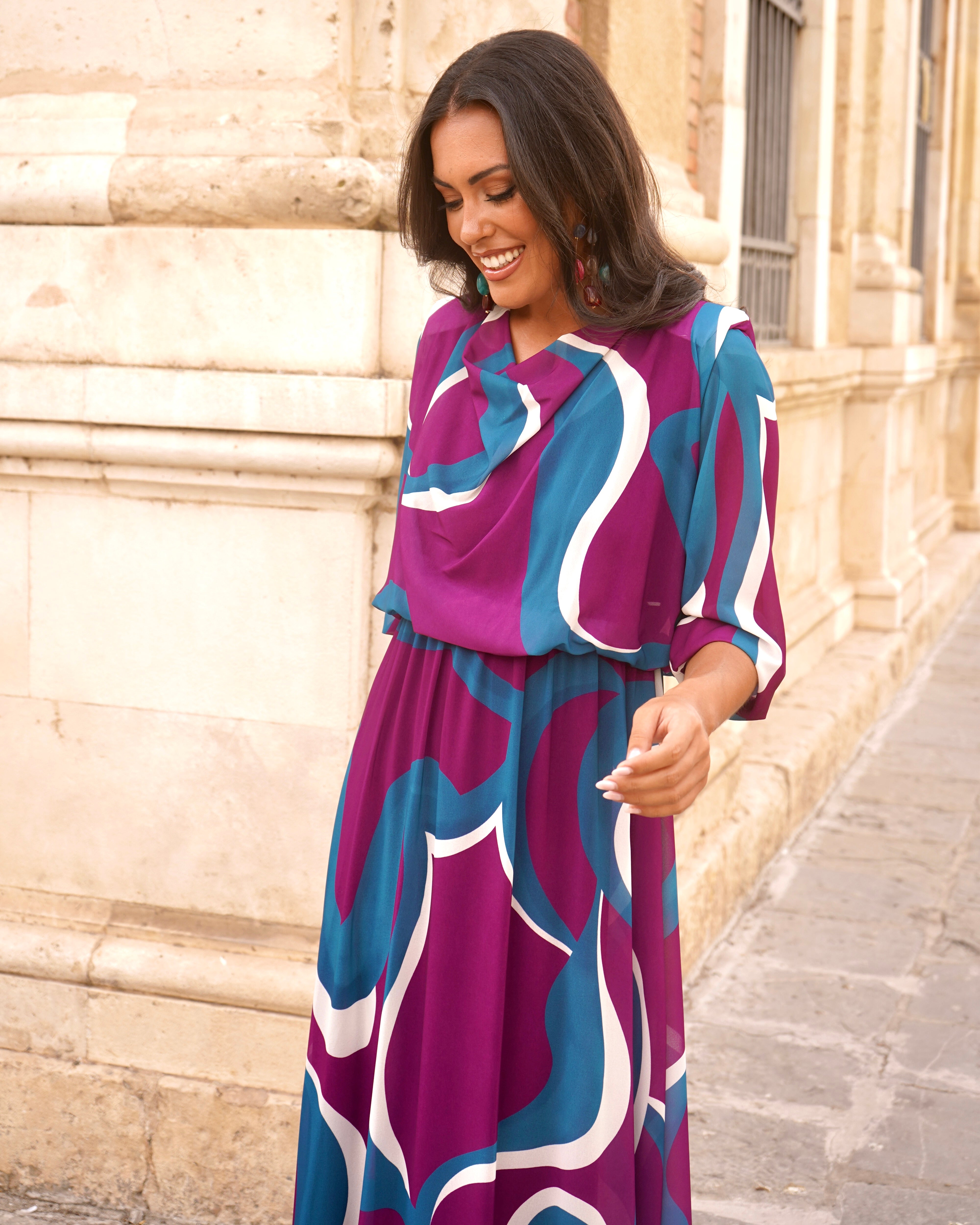 Vestido Maribel Buganvilla