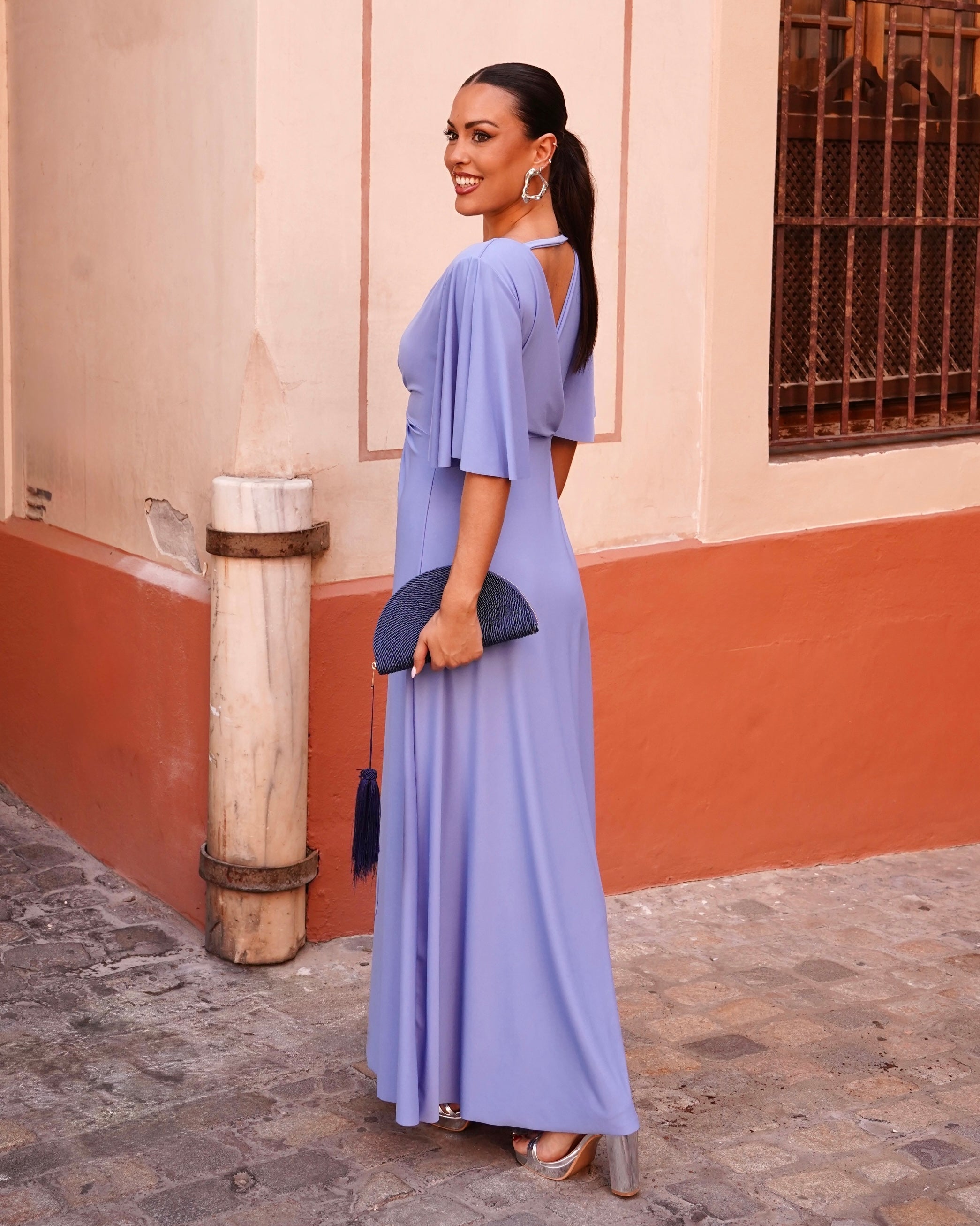Vestido Raquel Azul cielo