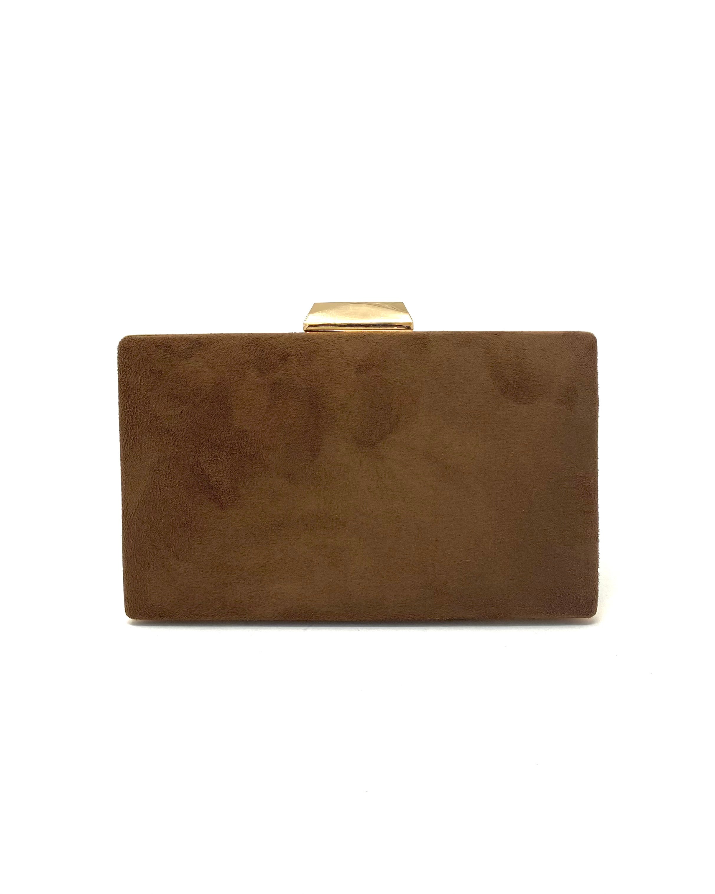 Clutch lazada marrón