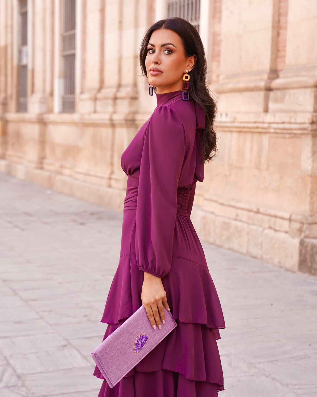 Vestido Julieta Buganvilla
