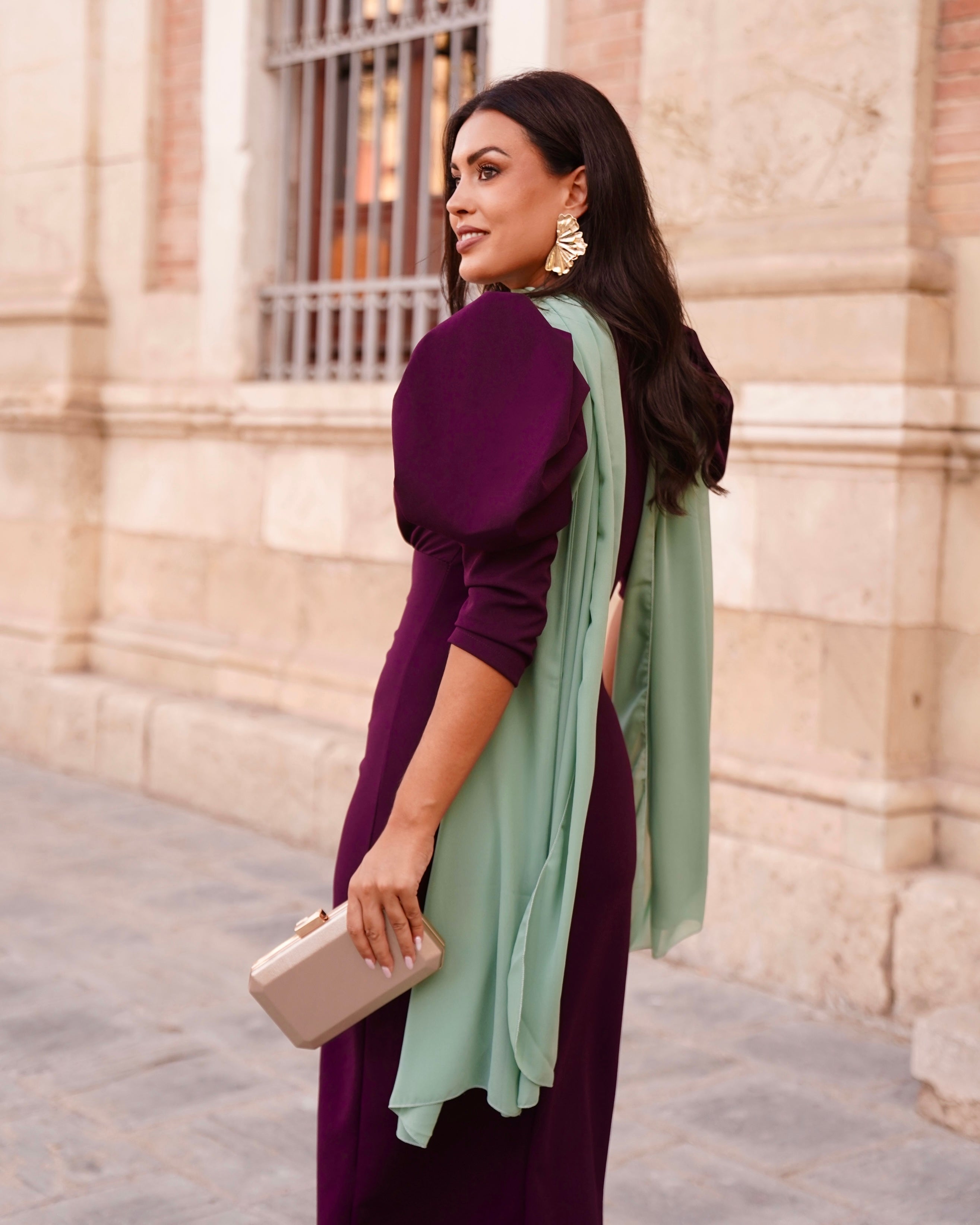 Vestido Adrielle Berenjena