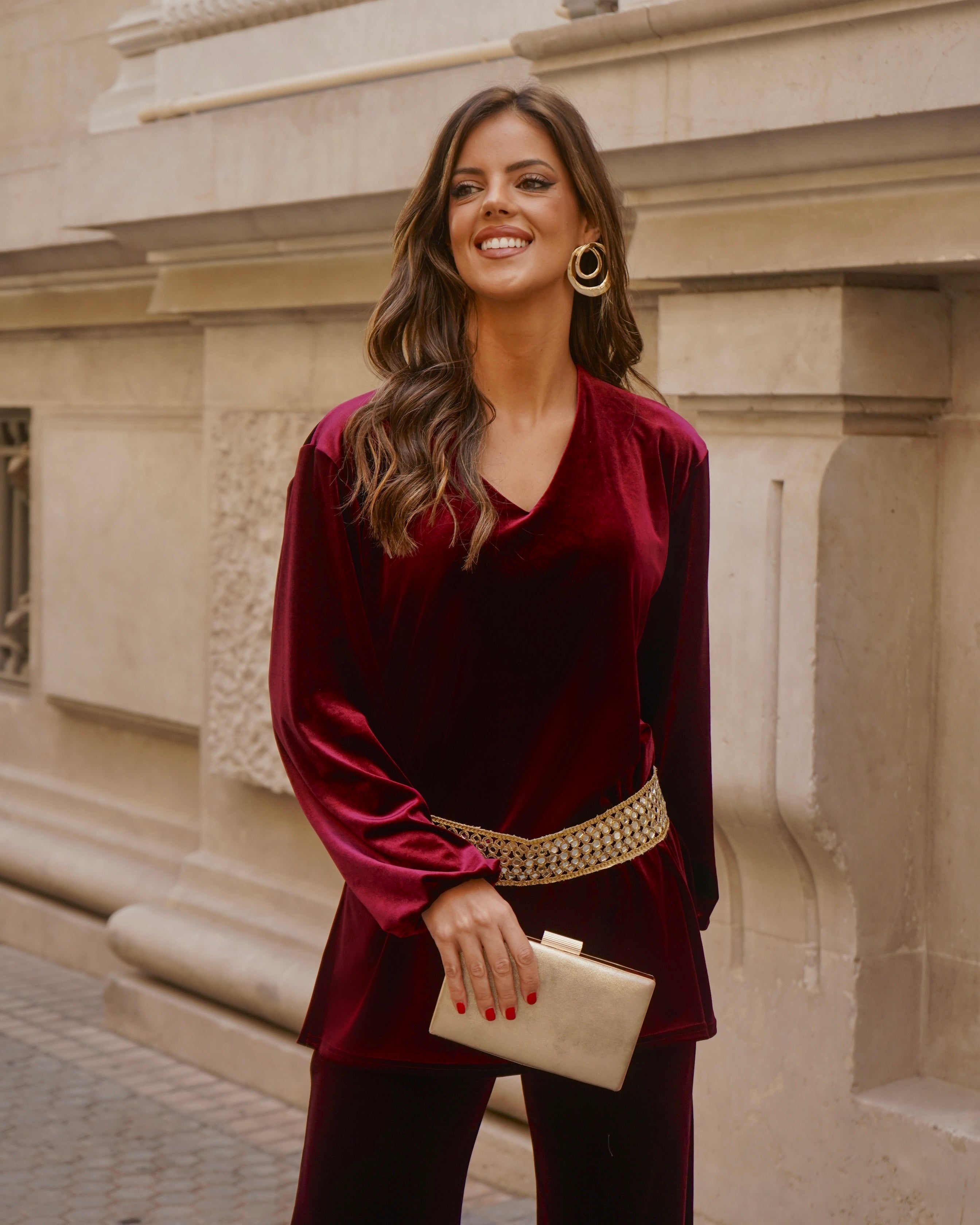 Conjunto Viviana burdeos