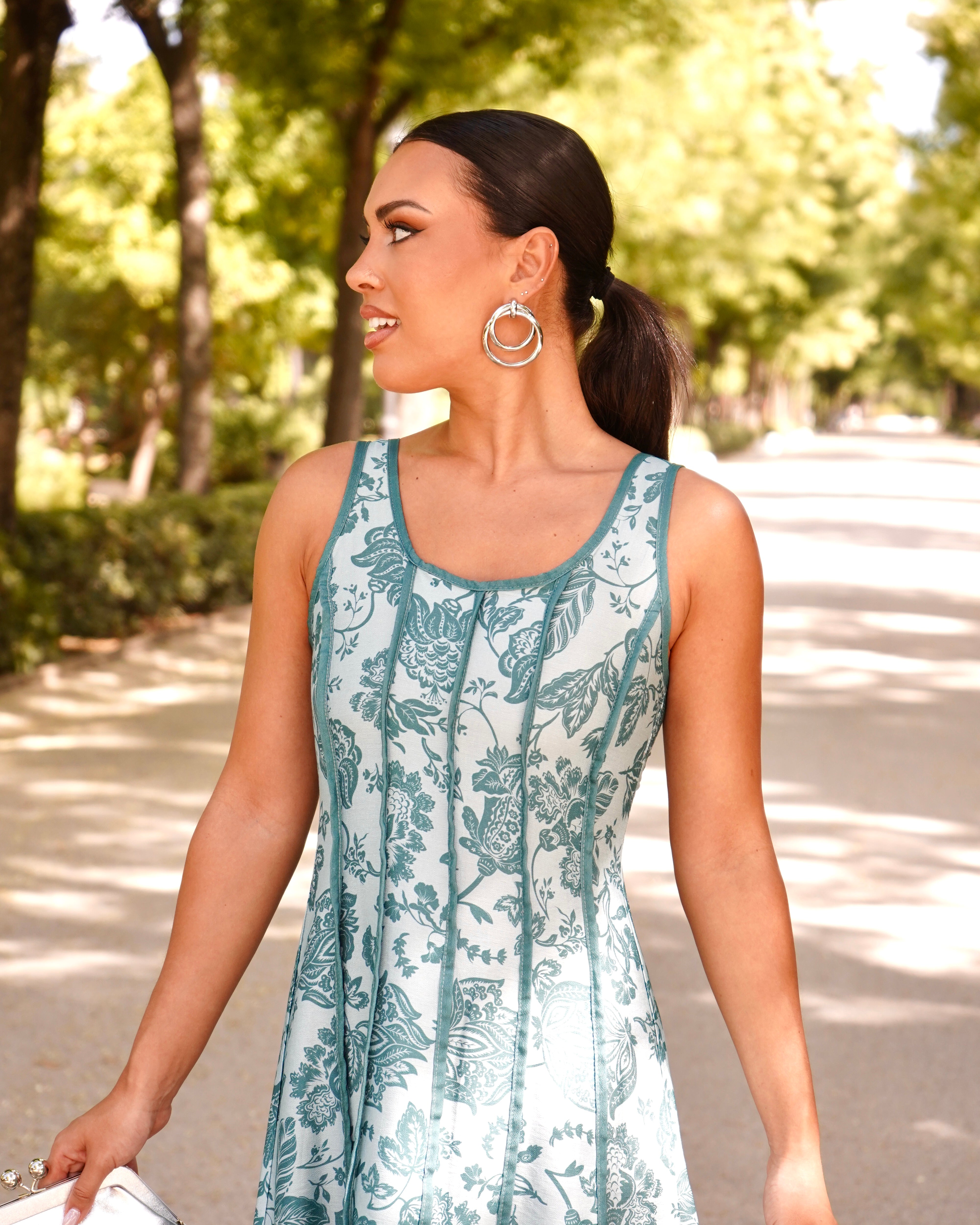 Vestido Lilibet Verde Agua