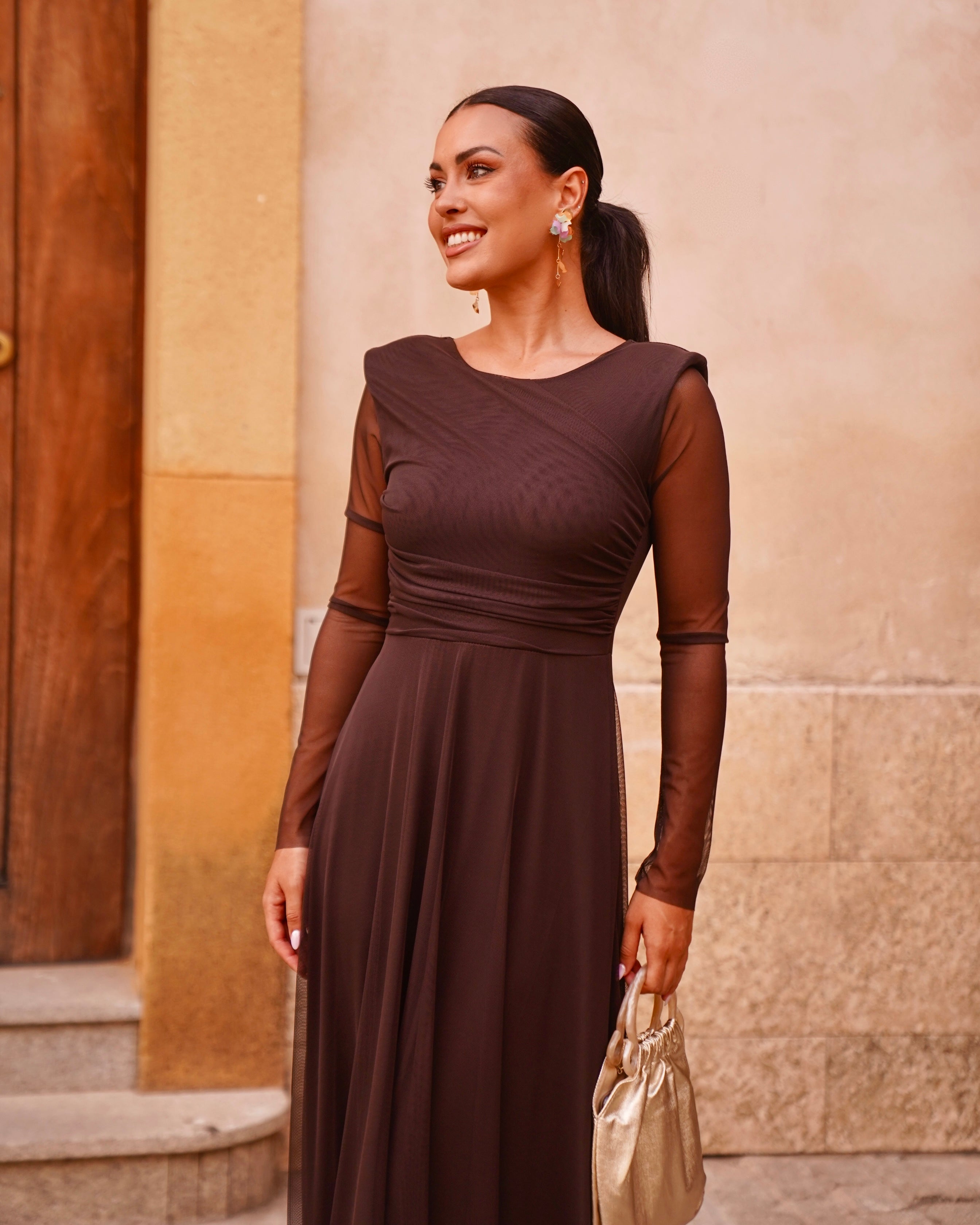 Vestido Paula Chocolate