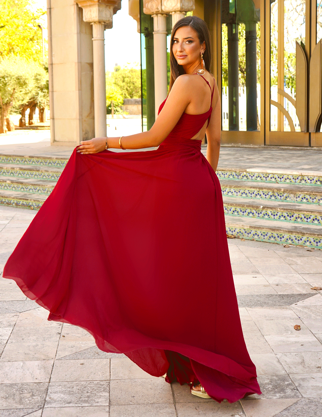 Vestido Ana Burdeos