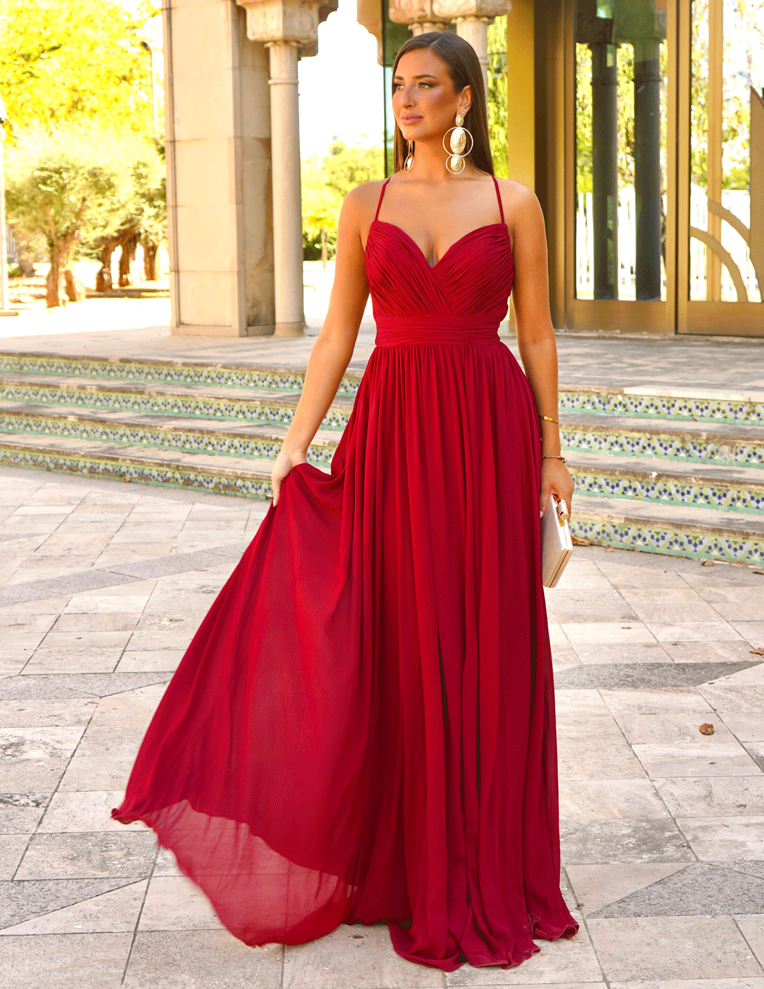 Vestido Ana Burdeos